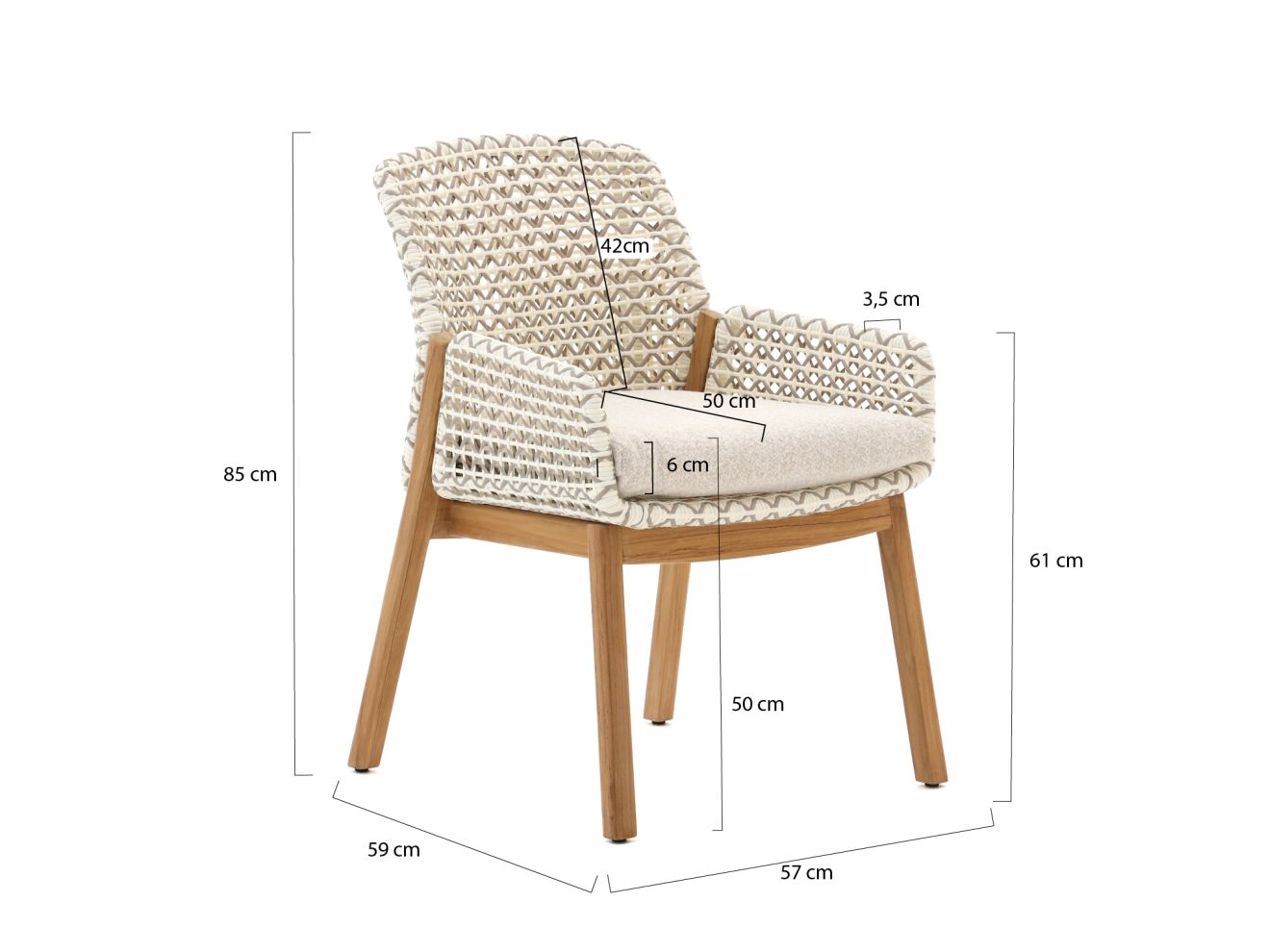 Zavelli Juntos/Santa Severina ø 150 cm Gartenmöbel-Set 7-teilig günstig online kaufen