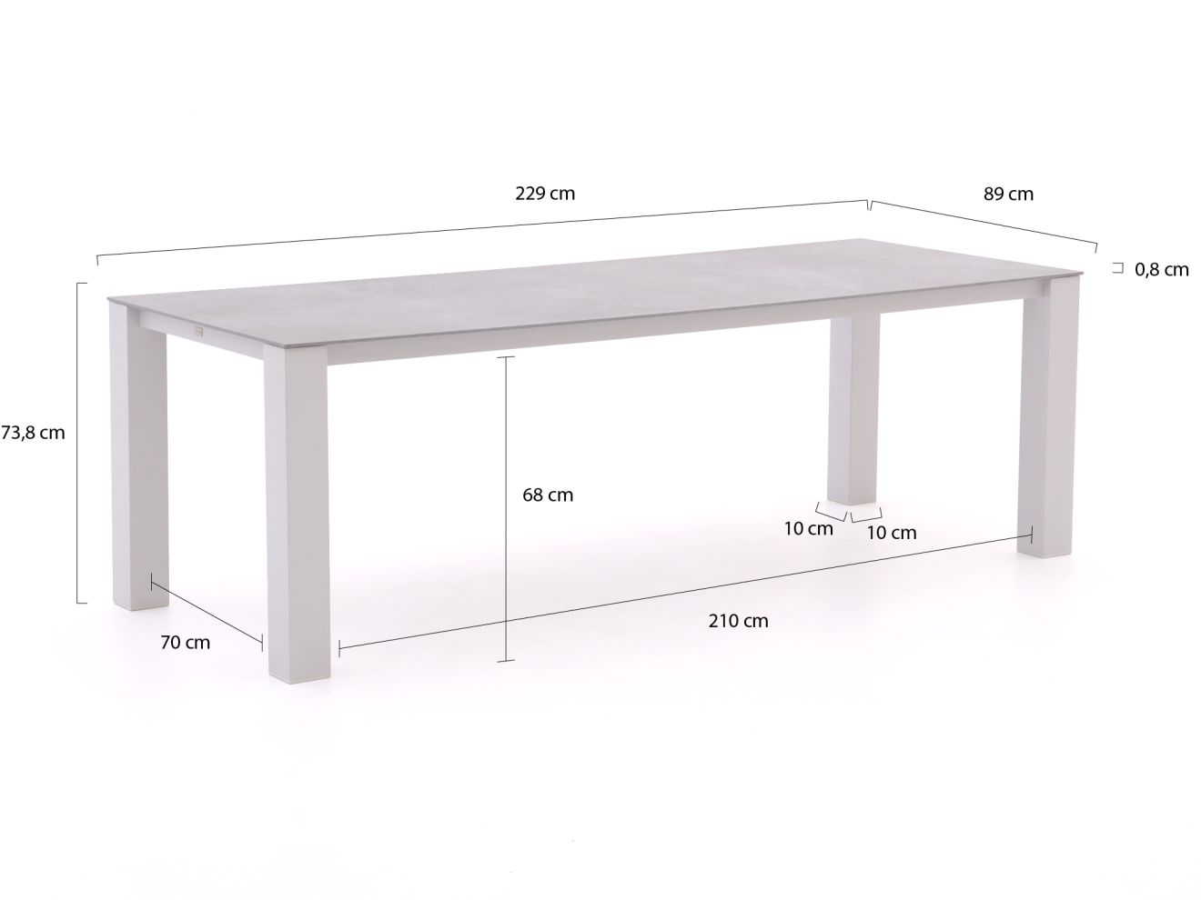 Bellagio Vezzano/Lagundo 230 cm Gartenm...