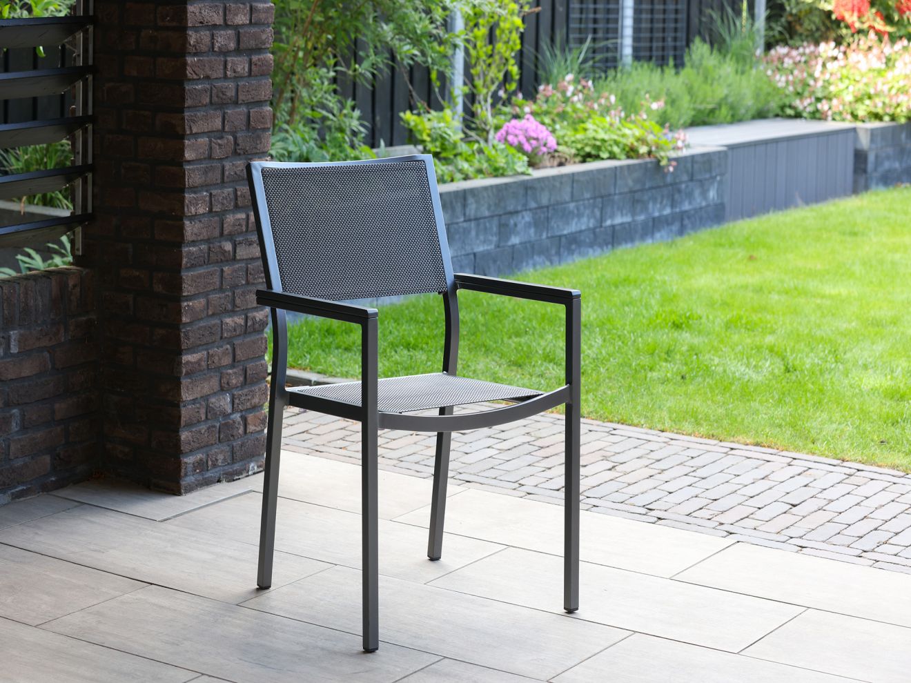 Bellagio Roma/Fidenza 160 cm Gartenmöbel-Set 5-teilig stapelbar Grau  Rabatt: 24 %