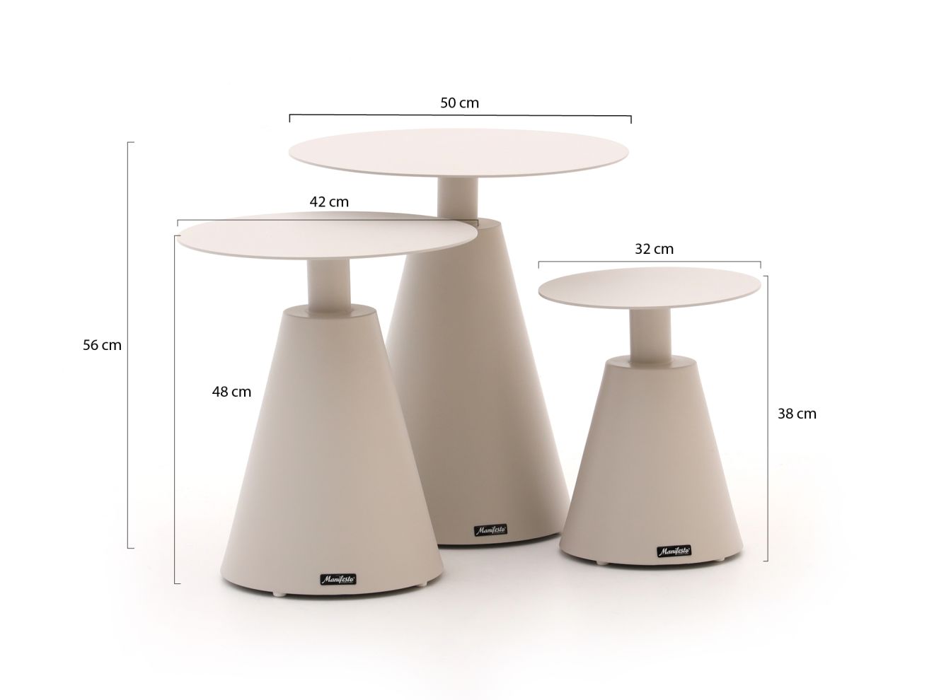 Manifesto Tusa Beistelltisch Outdoor-Set...