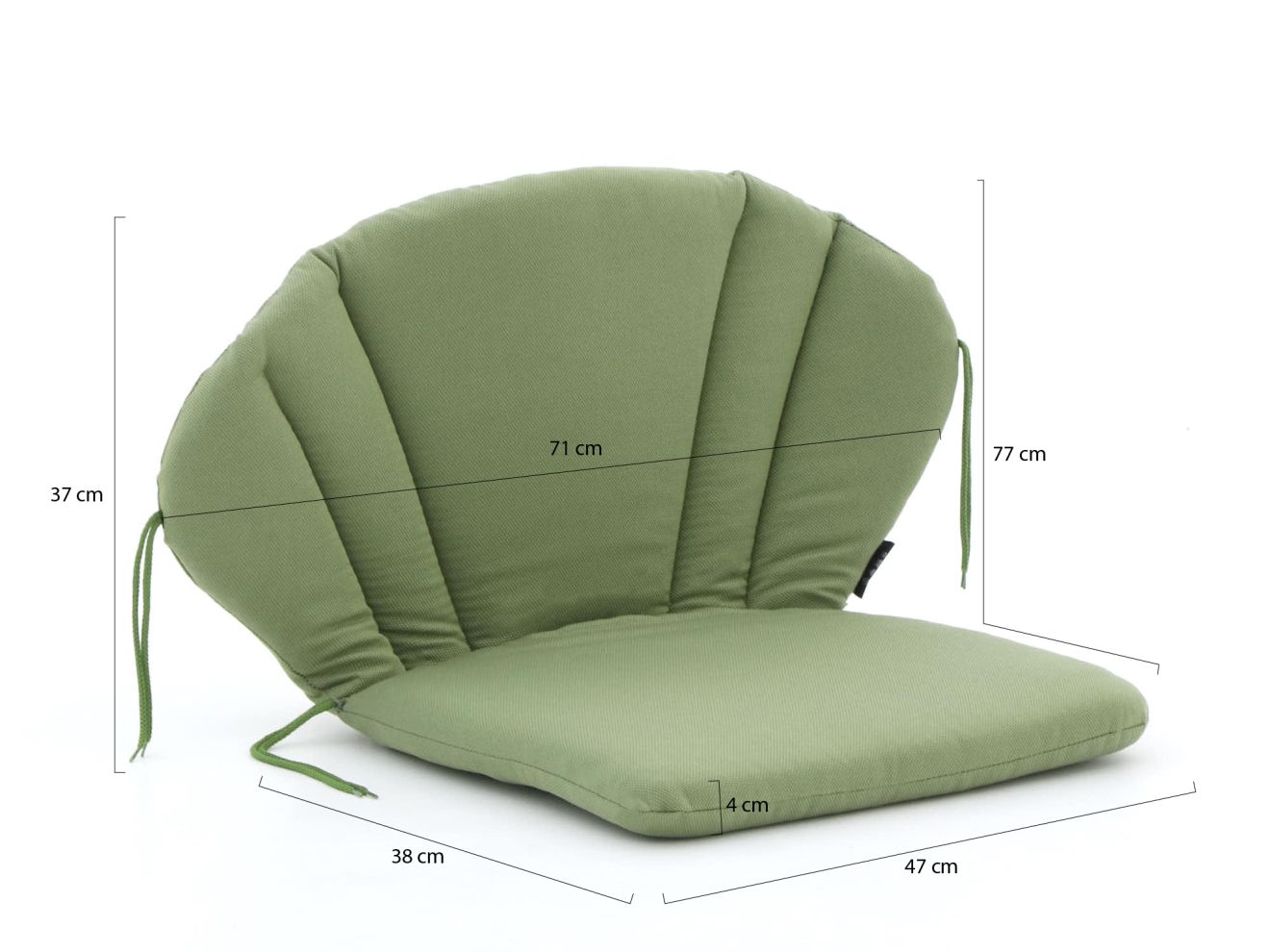 Madison Elegance Auflage 77x47 cm Grün ...