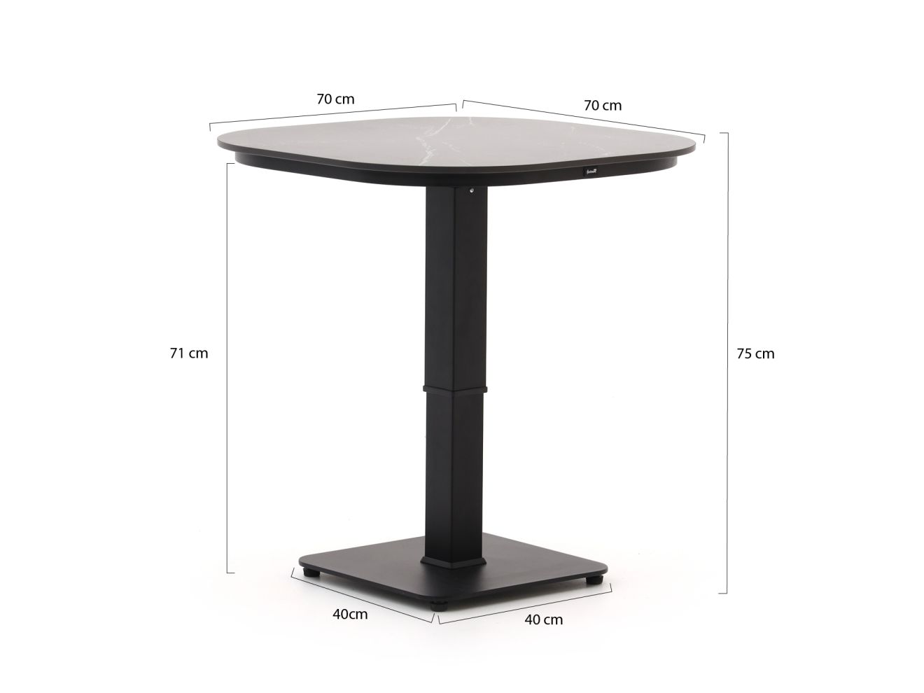 Hartman Tubb Gartenmöbel-Set 70 cm 3-teilig verstellbar Grau  Rabatt: 12 %