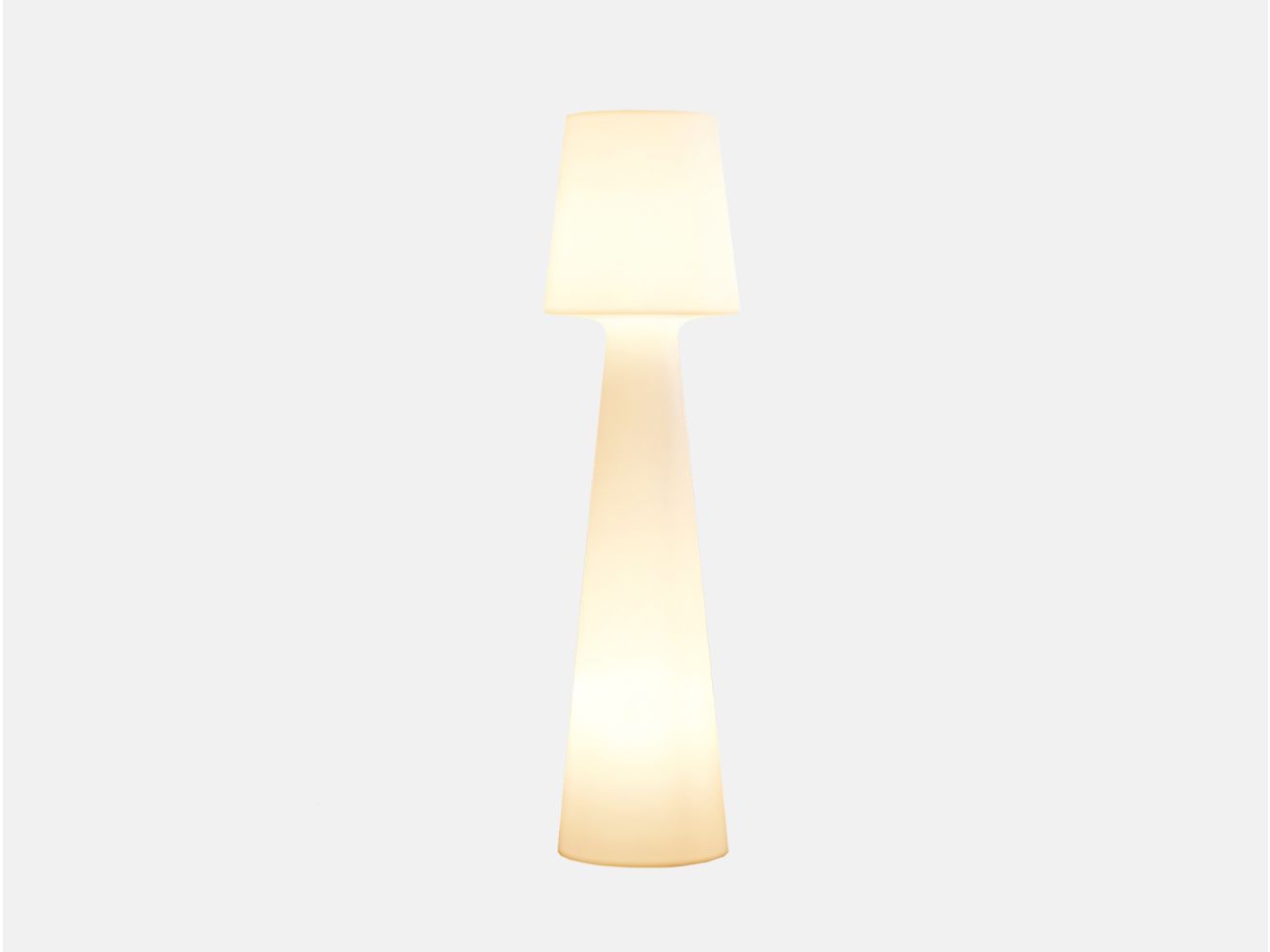 New Garden Lola LED-Stehlampe für draußen aufladbar dimmbar ø 26,5 cm (h: 110 cm) Weiß 26.5cm