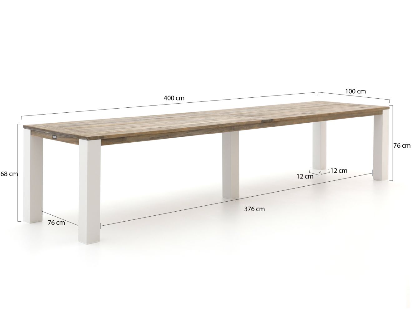 ROUGH-X Gartentisch 400x100x76 cm günstig online kaufen