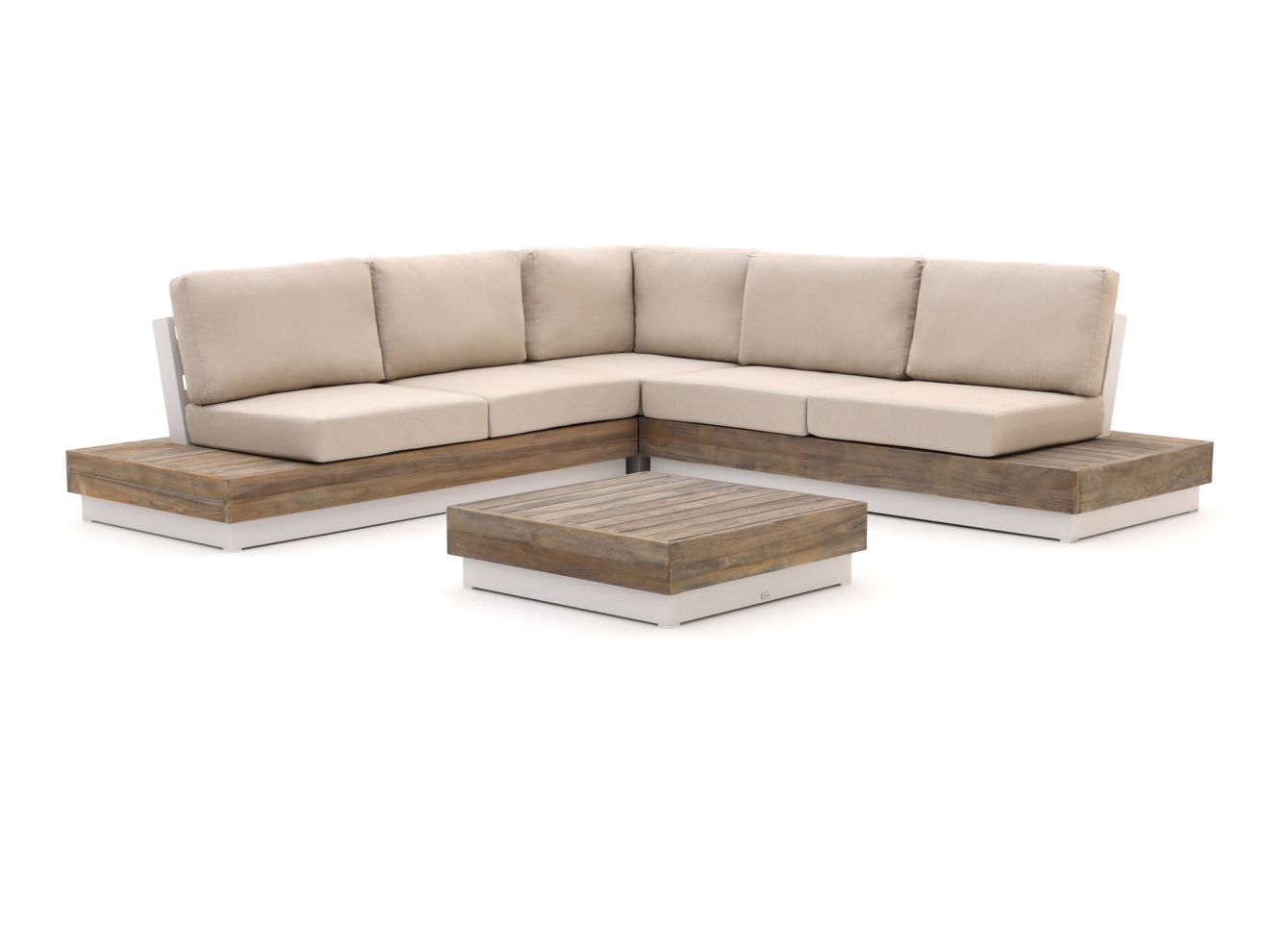 Bellagio Pilago Ecklounge-Set 4-teilig Weiß 286x286cm Rabatt: 20 %