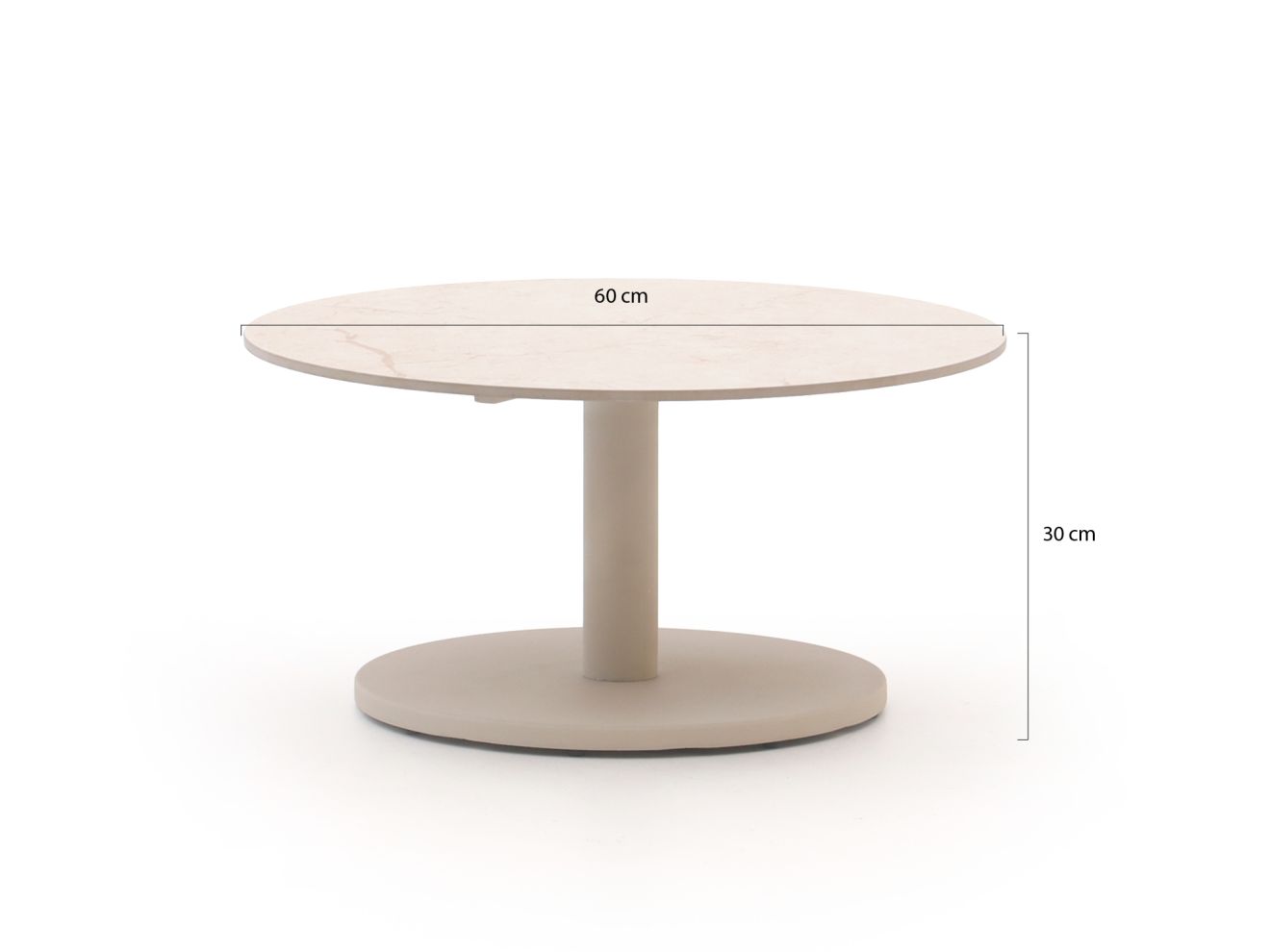 Manifesto Monticano Loungetisch-Set 2-teilig Taupe