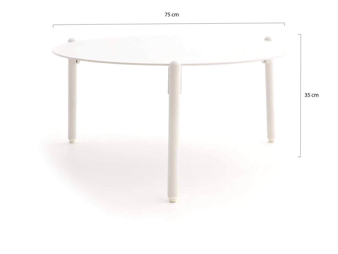 Manifesto Cella Beistelltisch Outdoor ø 75 (h: 35 cm) Weiß 75cm Rabatt: 20 %