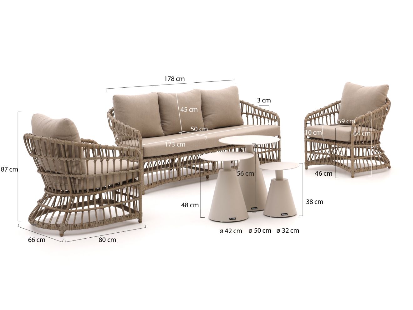 Intenso Cameri/Tusa Sessel-Sofa Lounge-S...