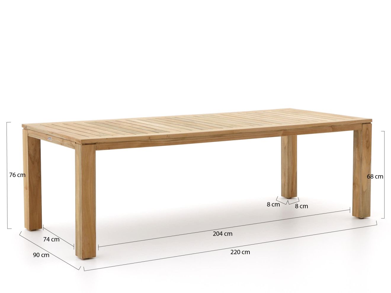 Sunyard Buxton Gartentisch 220x90 cm günstig online kaufen