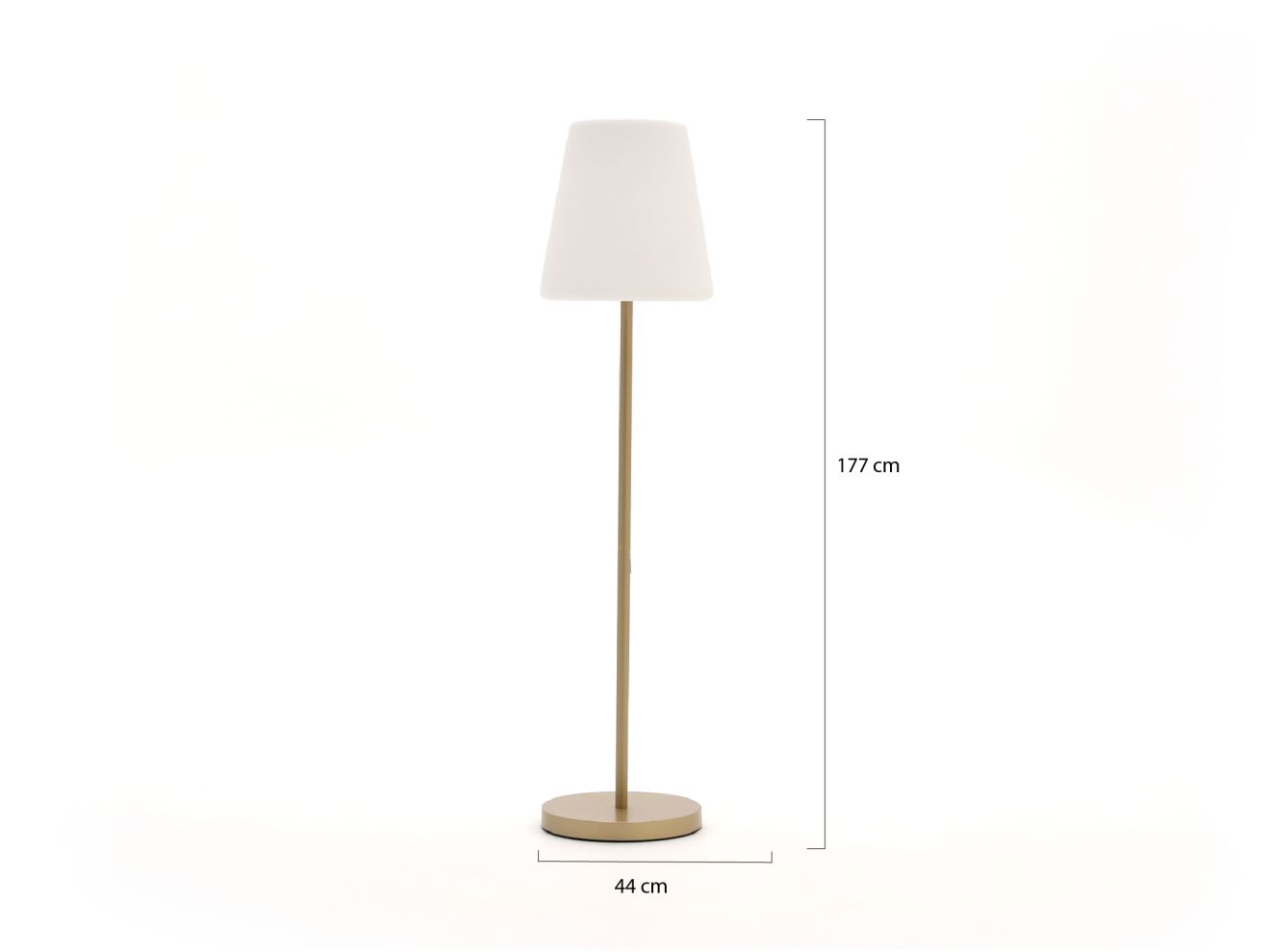 New Garden Lola Slim Solar-Stehlampe für draußen LED aufladbar dimmbar ø 44 günstig online kaufen