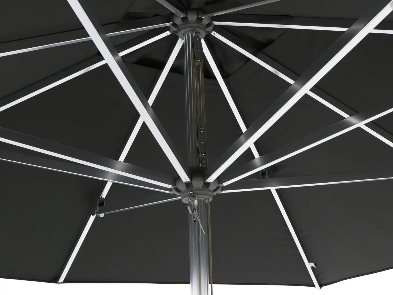 Shadowline Cuba Sonnenschirm 300x300 cm Schwarz  Rabatt: 32 %