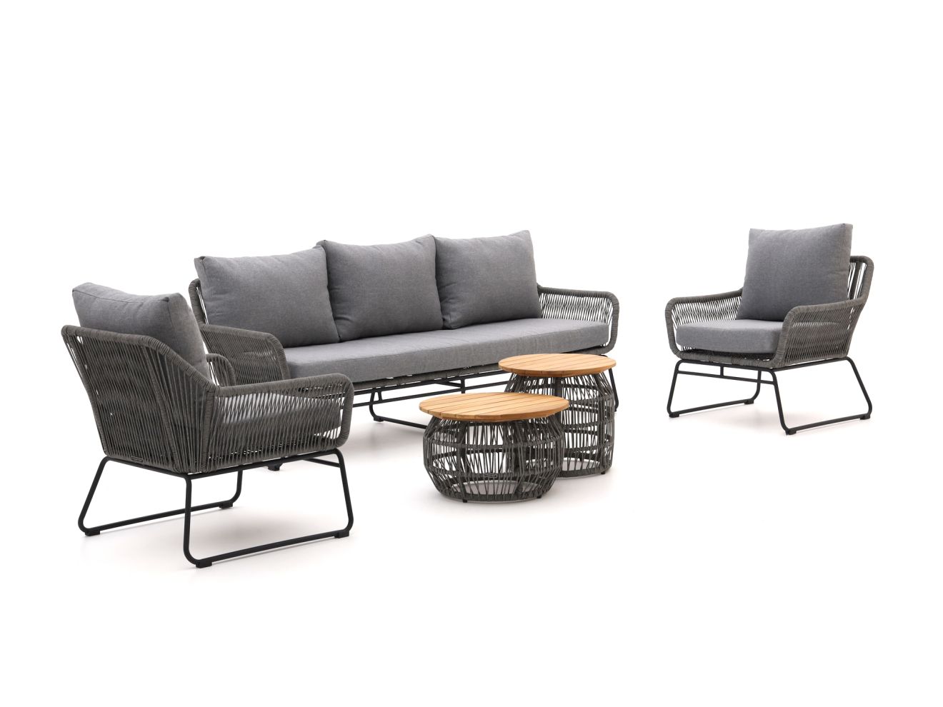 Intenso Isorella Sessel-Sofa Lounge-Set 5-teilig