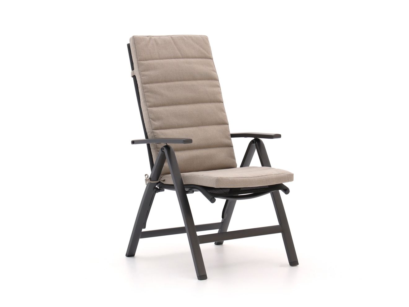 Auflage Hochlehner dünn 124x48 cm Taupe...