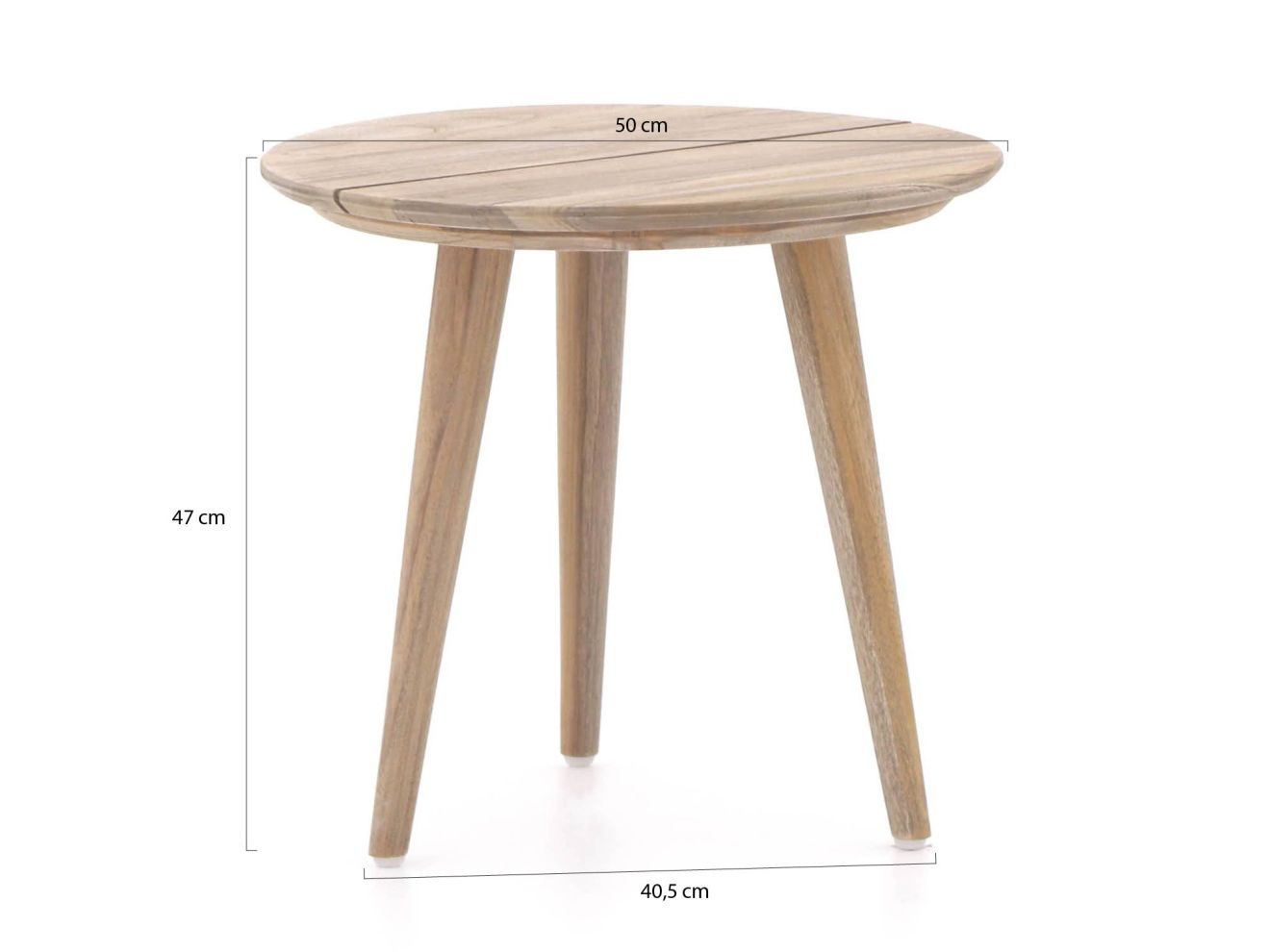 ROUGH-K Beistelltisch Outdoor ø 50x45 cm Braun 50cm Rabatt: 20 %