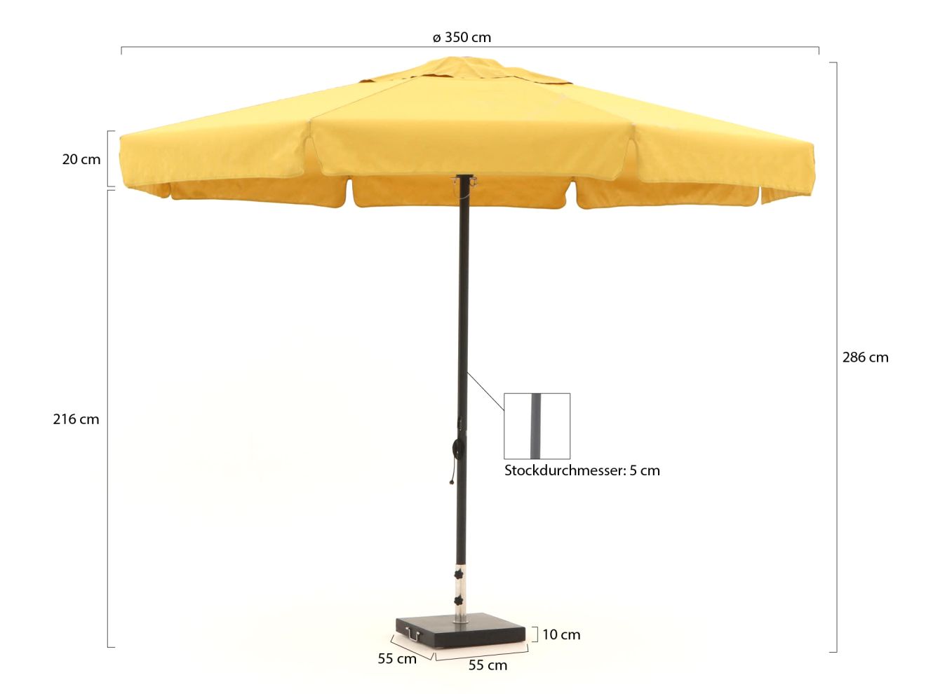 Shadowline Bonaire Sonnenschirm ø 350 cm günstig online kaufen