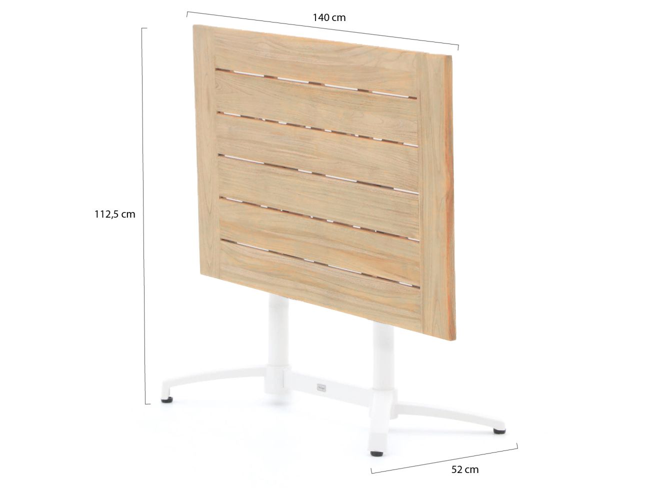 Bellagio Canzo Klapptisch 140x80x75cm Br...