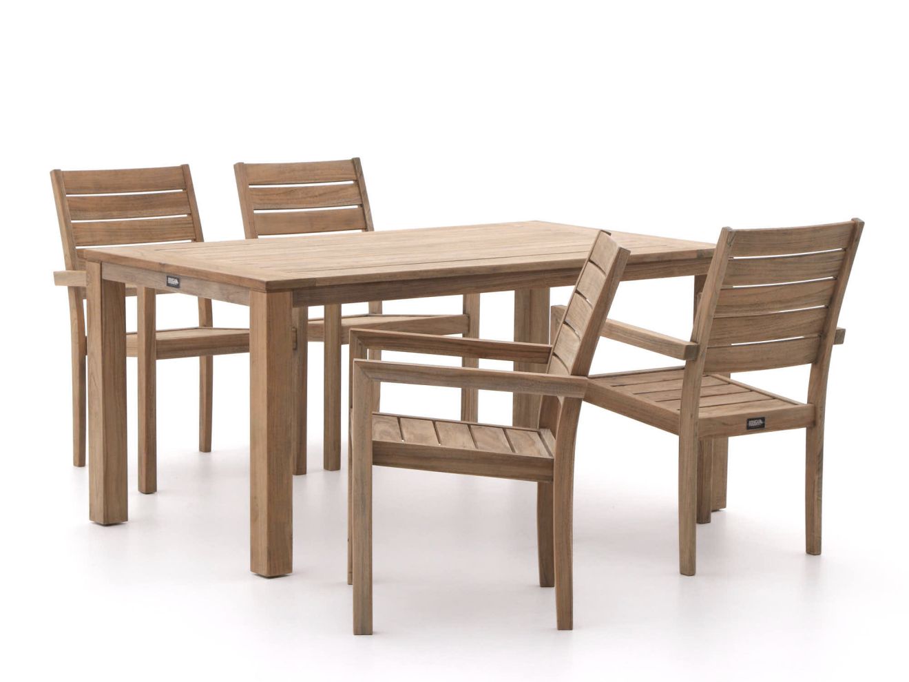 ROUGH-S Gartenmöbel-Set 160 cm 5-teilig...