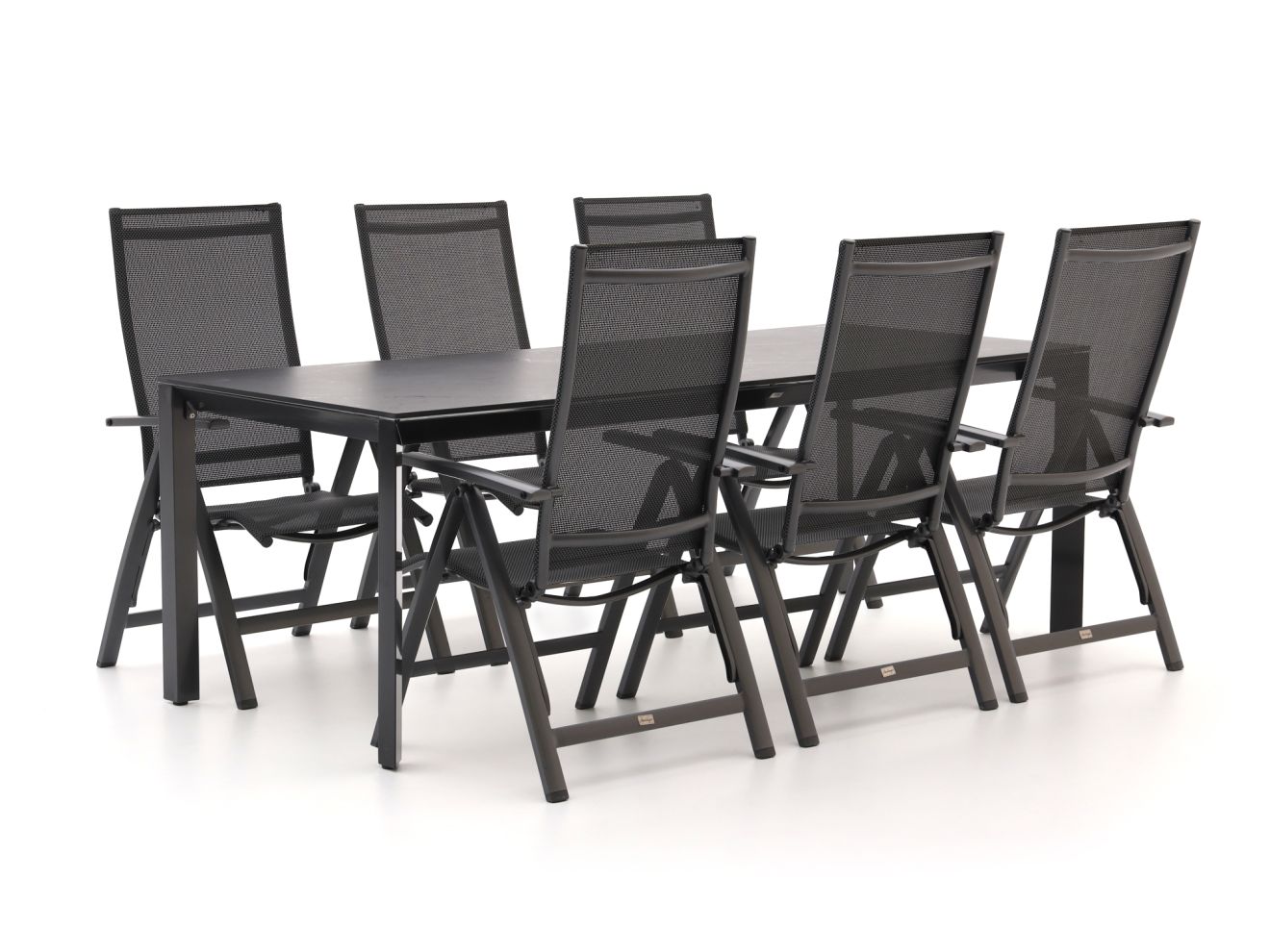 Bellagio Avenza/Sestino 220 cm Gartenmöbel-Set 7-teilig verstelbar günstig online kaufen