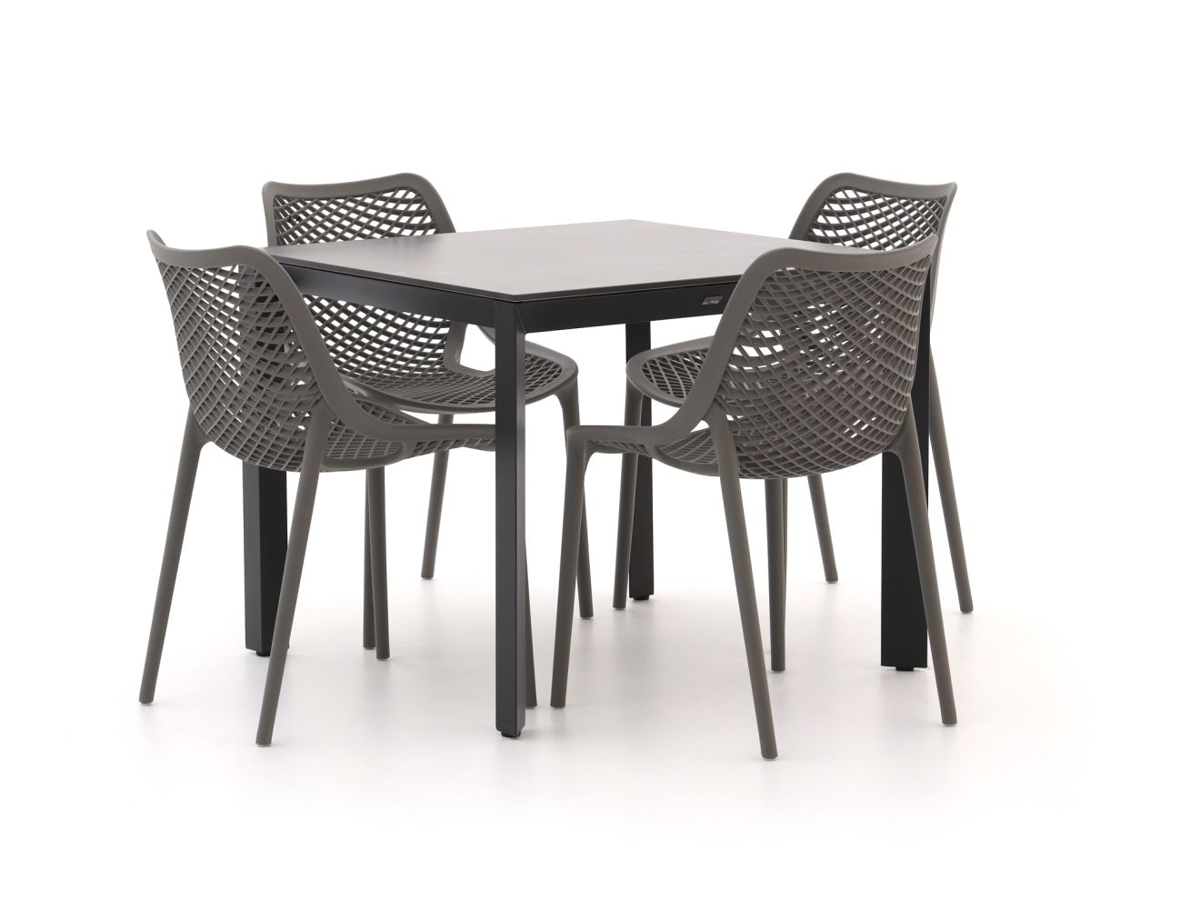 Forza Ripi/Sestino 90 cm Gartenmöbel-Set 5-Teilig Stapelbar günstig online kaufen