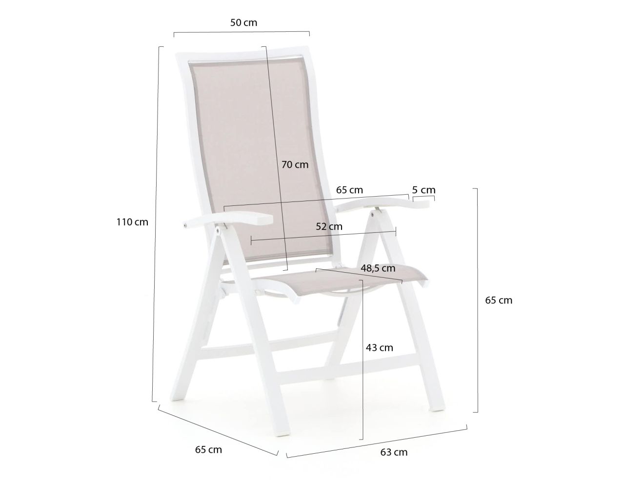 Bellagio Lugo/Lodola ø 130 cm Gartenmöbel-Set 5-teilig verstellbar günstig online kaufen