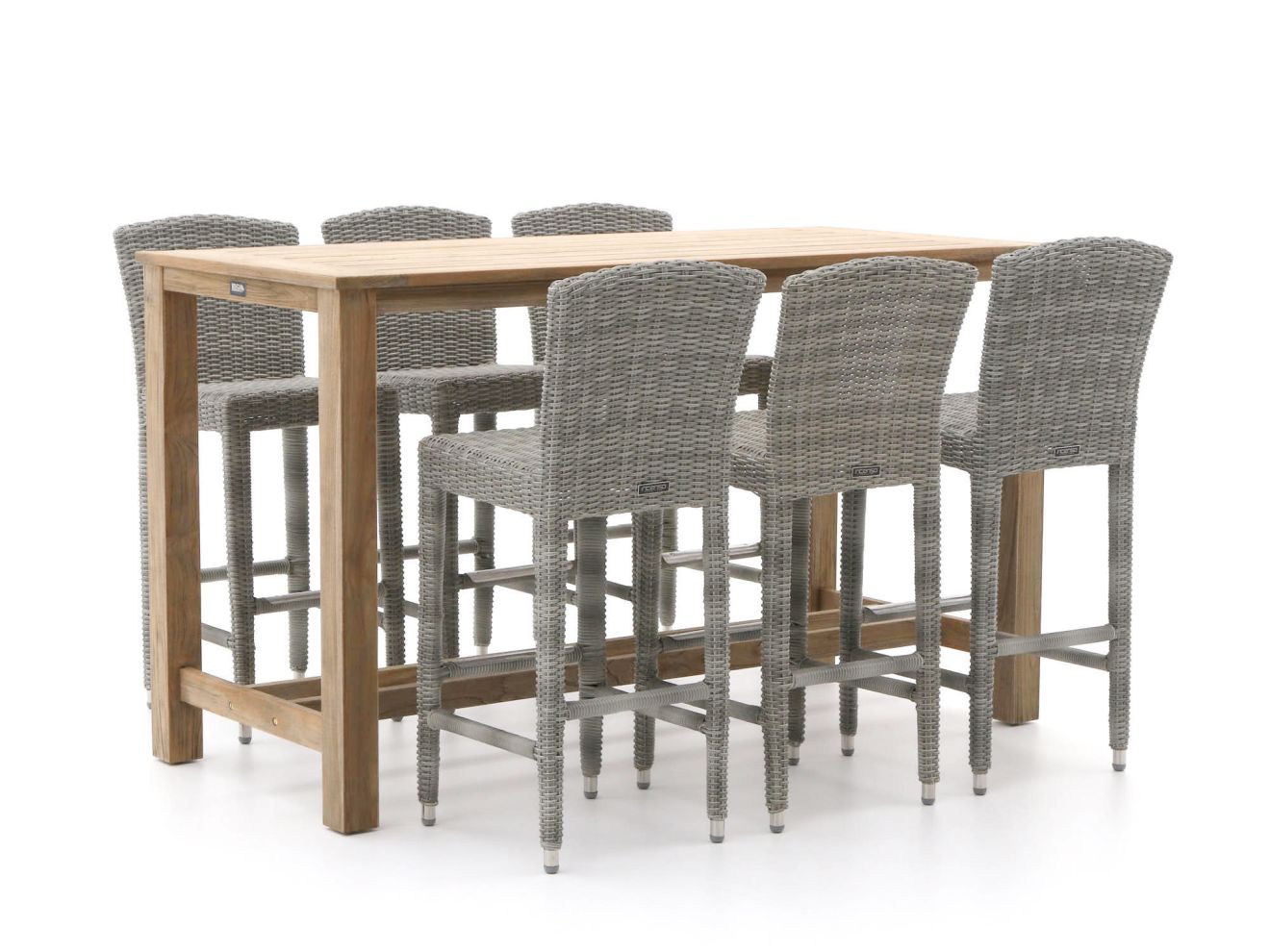 Intenso Sergio/ROUGH-X 180 cm Gartenbar-Set 7-teilig