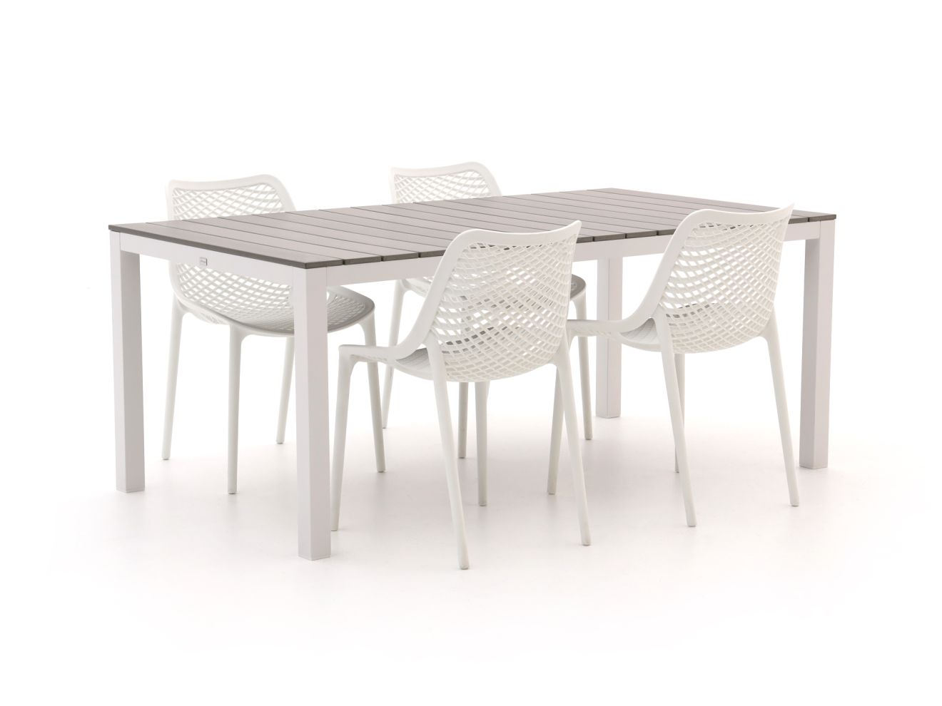 Forza Ripi/Fidenza 183 cm Gartenmöbel-Set 5-teilig stapelbar günstig online kaufen
