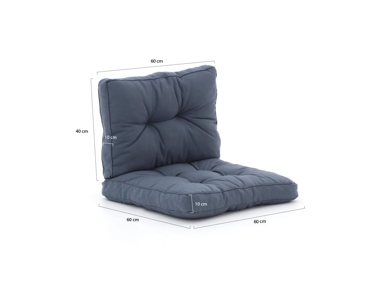 Madison Florance Loungekissen Sitz ca. 60x60 cm Rücken ca. 60x40 cm günstig online kaufen