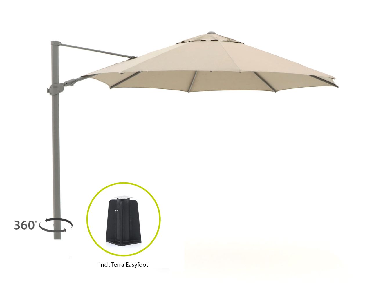 Shadowline Alabama Ampelschirm ø 350 cm günstig online kaufen