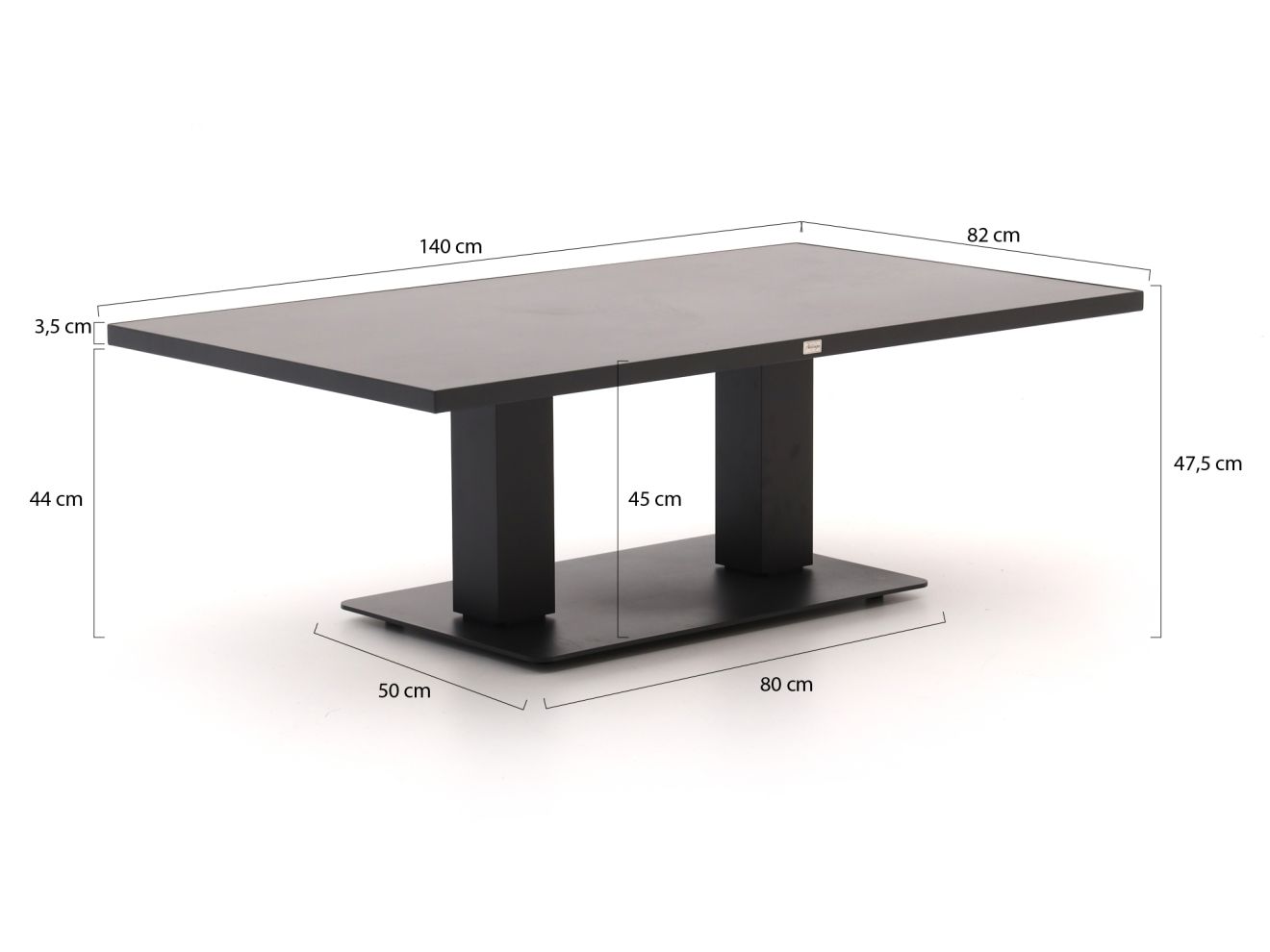 Bellagio Usini Garten Lounge Esstisch 140x80x47/68 cm verstellbar günstig online kaufen