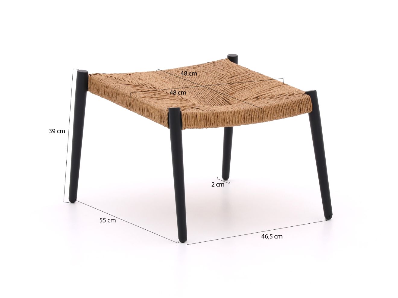 Bellagio Cino Lounge Gartenhocker 55x55 cm günstig online kaufen