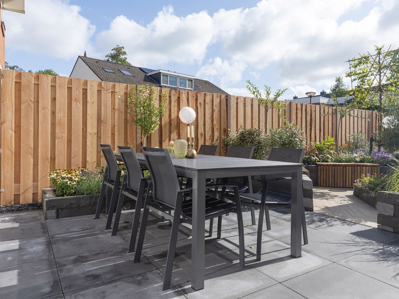 R&S Design Altea/Fidenza 220 cm Gartenmöbel-Set 7-teilig stapelbar Grau  Rabatt: 26 %