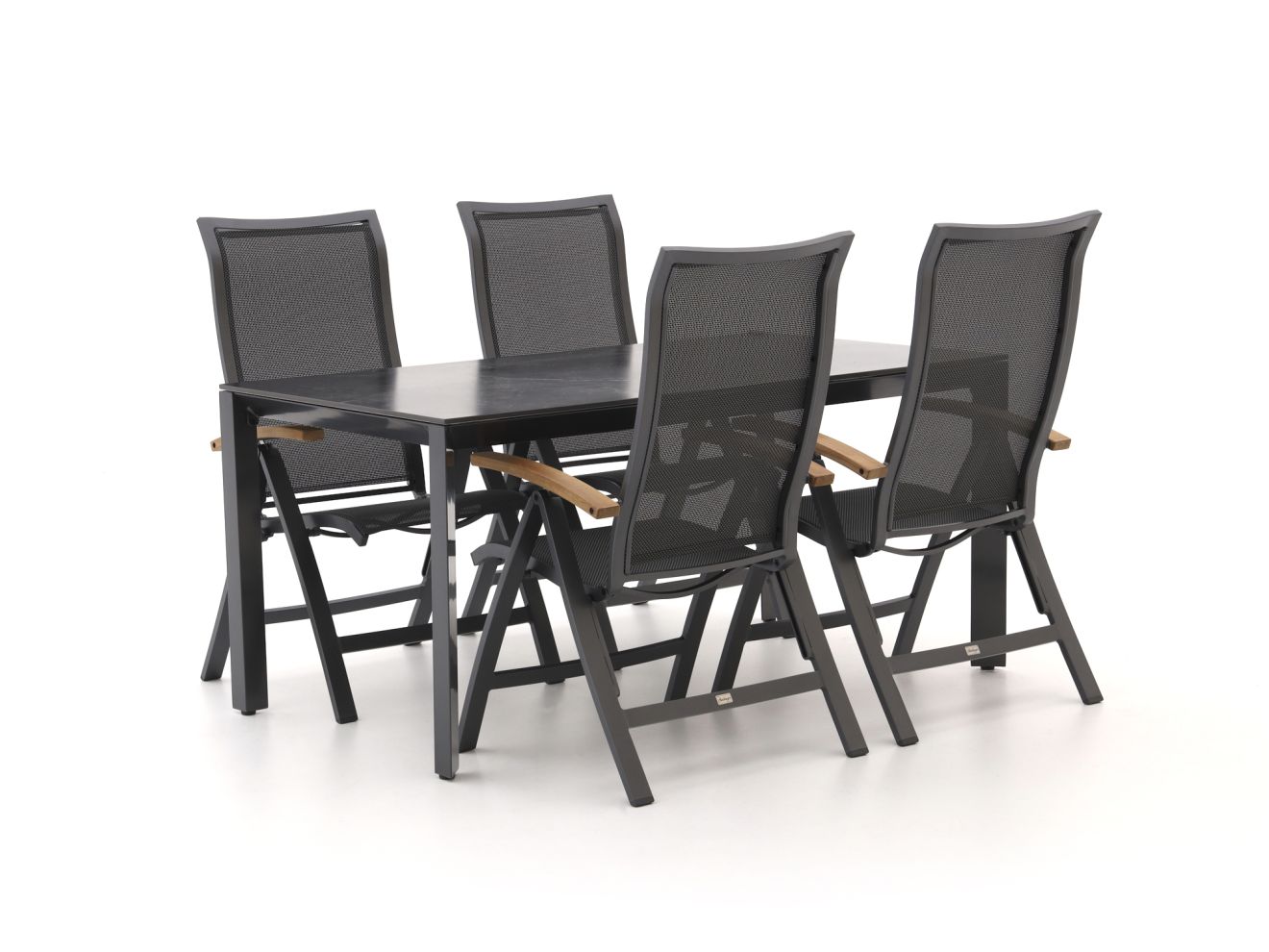 Bellagio Lugo/Sestino 160 cm Gartenmöbel-Set 5-teilig günstig online kaufen