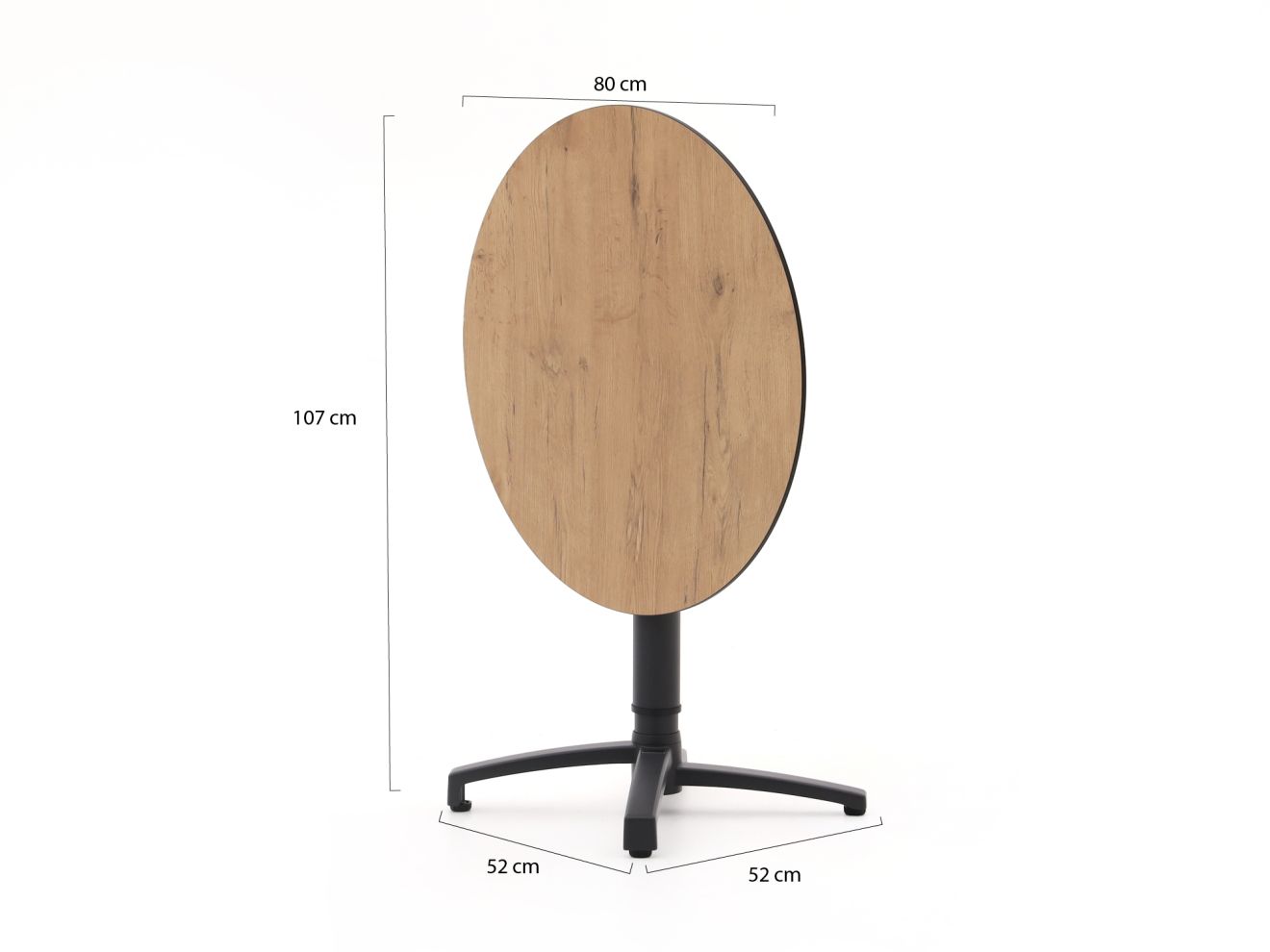 Bellagio Canzo Gartentisch klappbar Ø80...