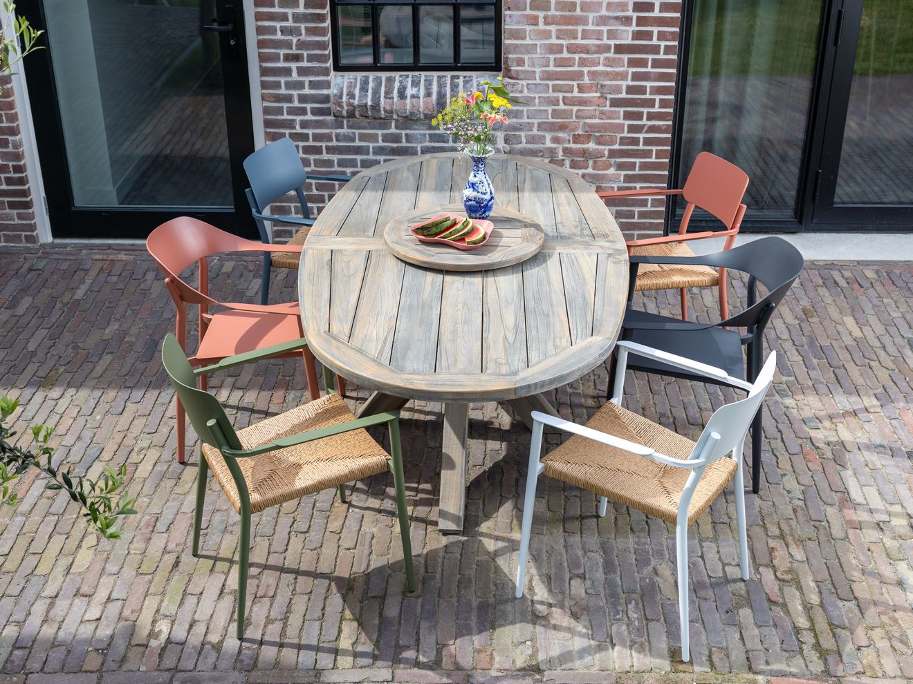 Bellagio Valli Gartenstuhl stapelbar Rot...