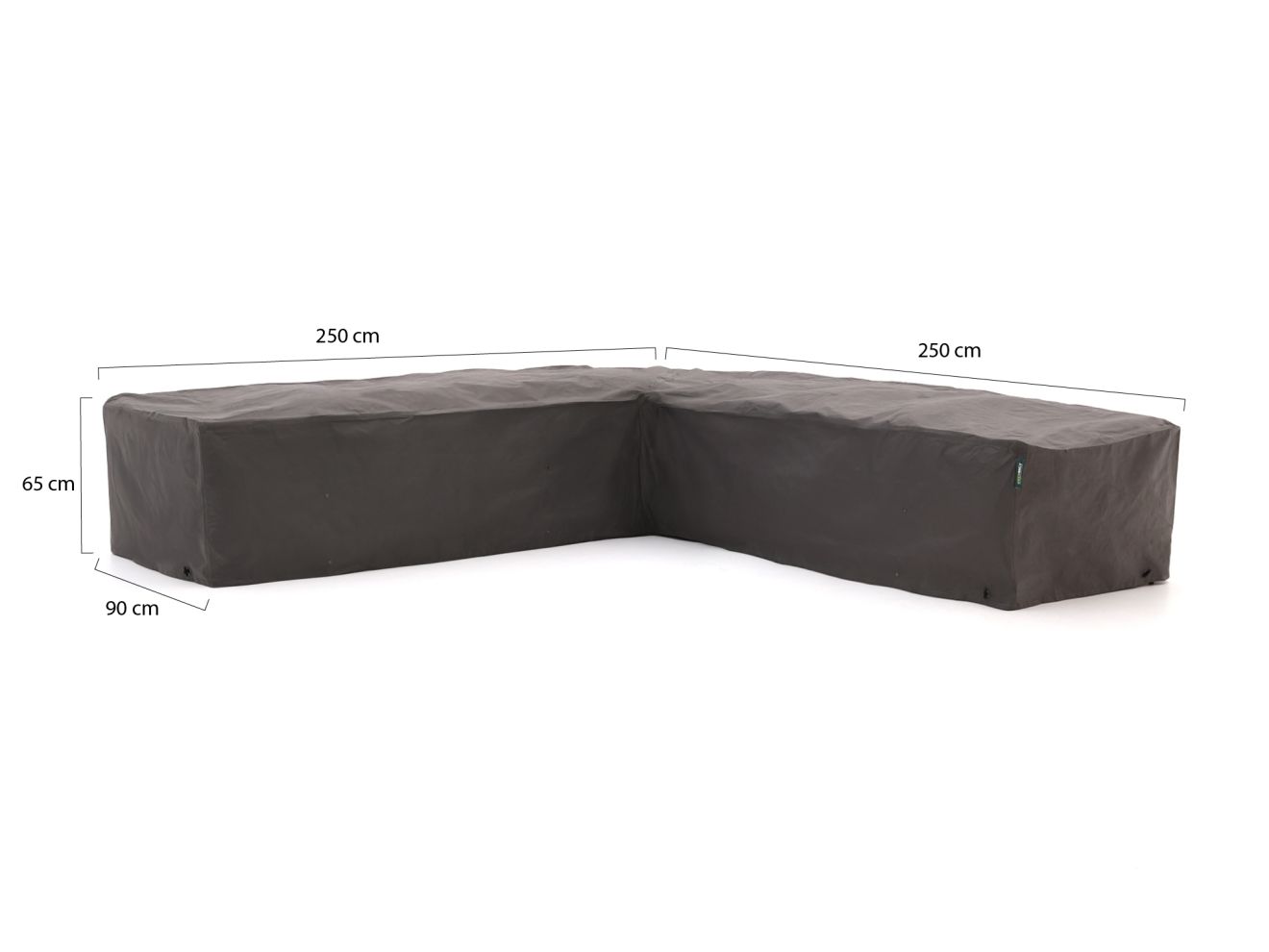 Kees Smit Gartenmöbelabdeckung Ecklounge-Set 250x90/250x90x65 cm günstig online kaufen
