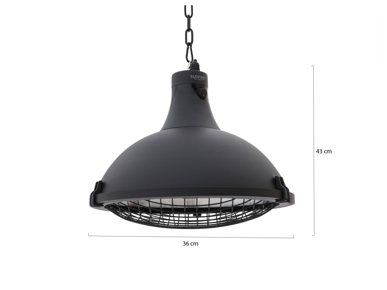 Sunred Bright Indus II hängender Heizstrahler 2100 Watt günstig online kaufen