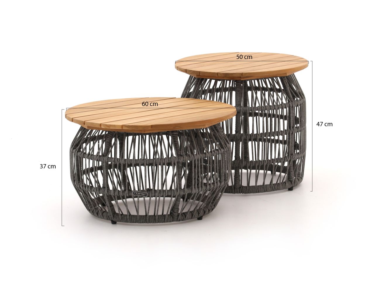 Intenso Isorella lounge Loungetisch ø50 cm (h:47 cm)/ø 60 cm (h:37 cm) günstig online kaufen
