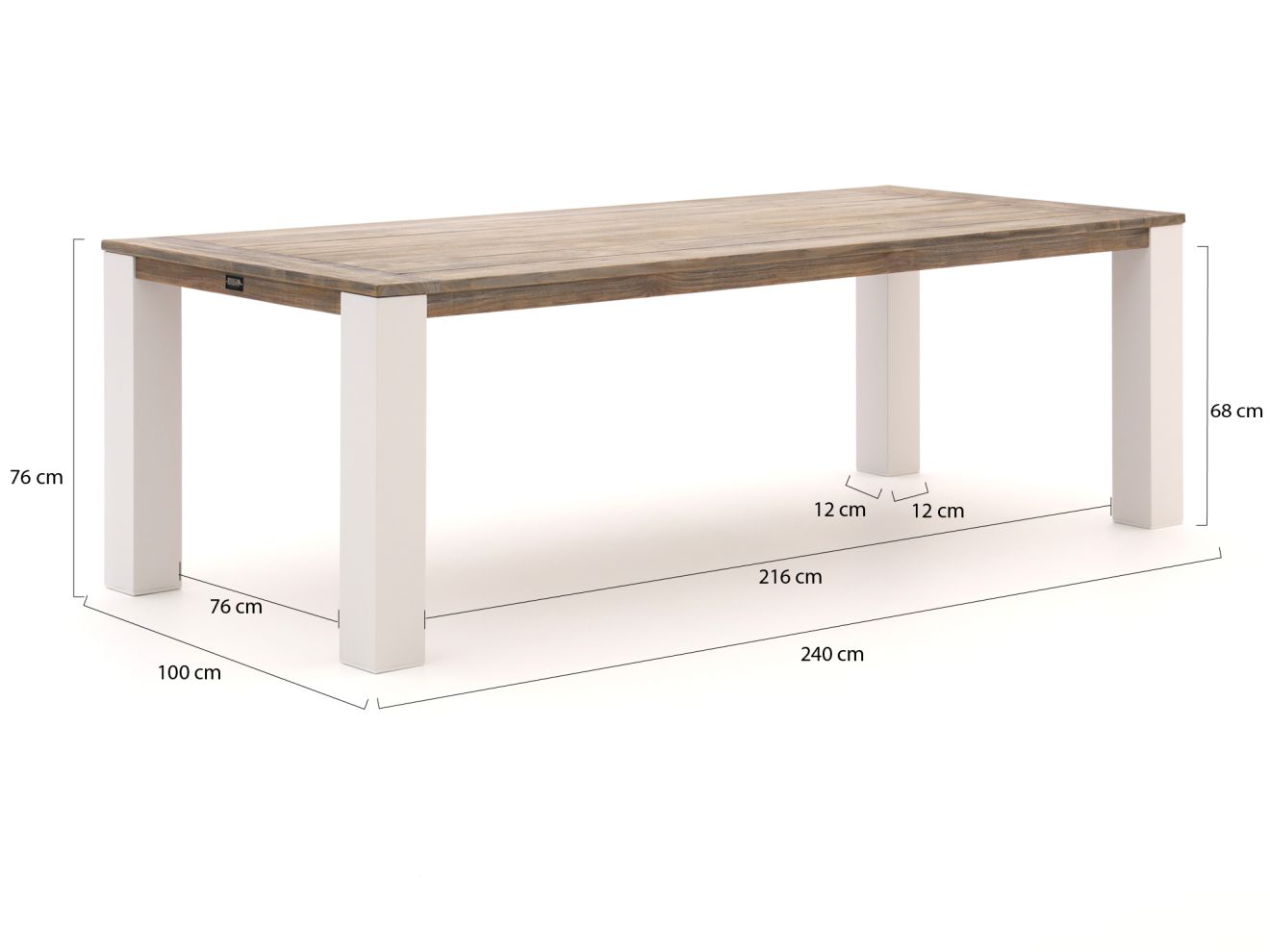 ROUGH-X Gartentisch 240x100x76 cm günstig online kaufen