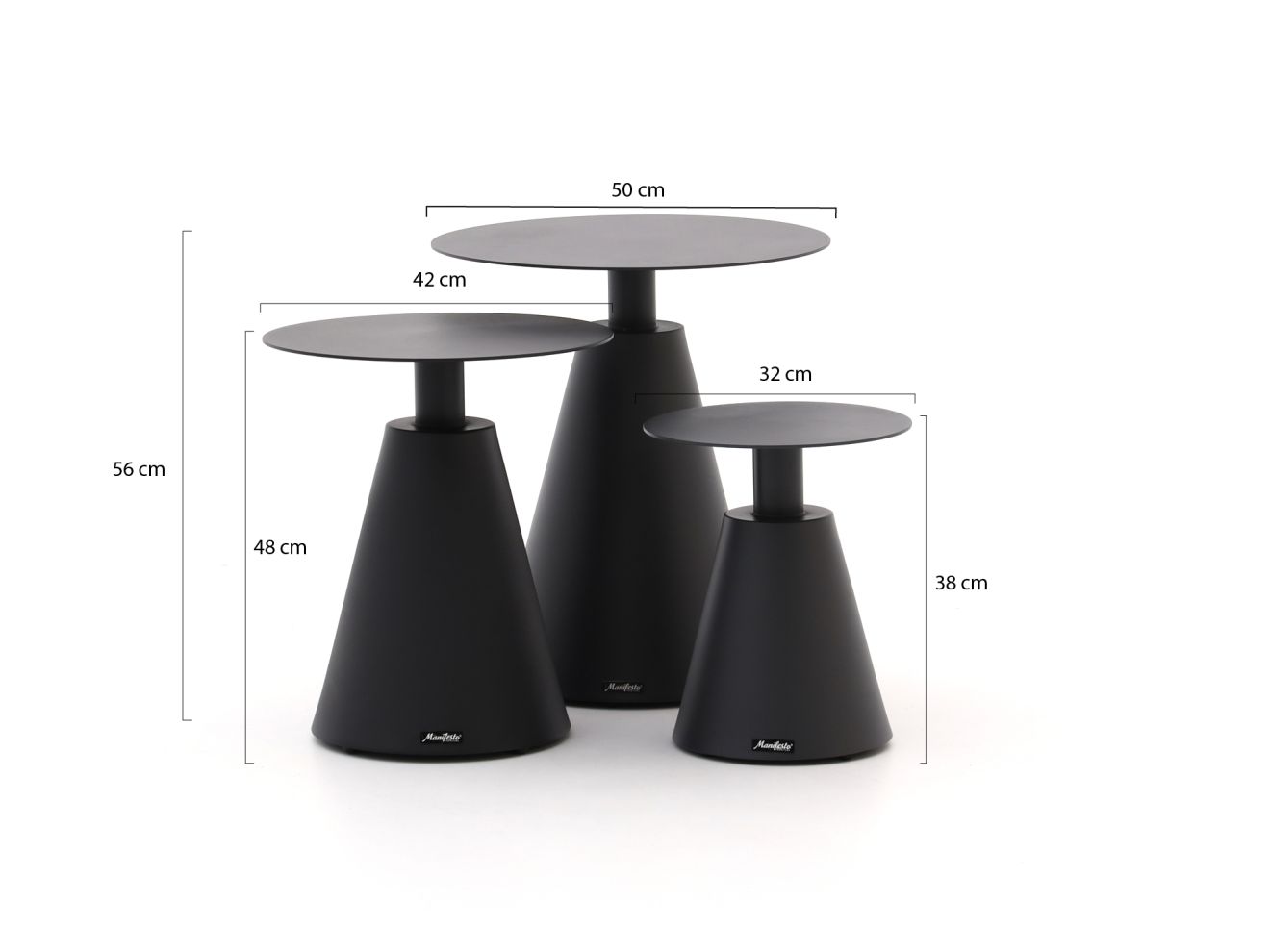 Manifesto Tusa Beistelltisch Outdoor-Set...