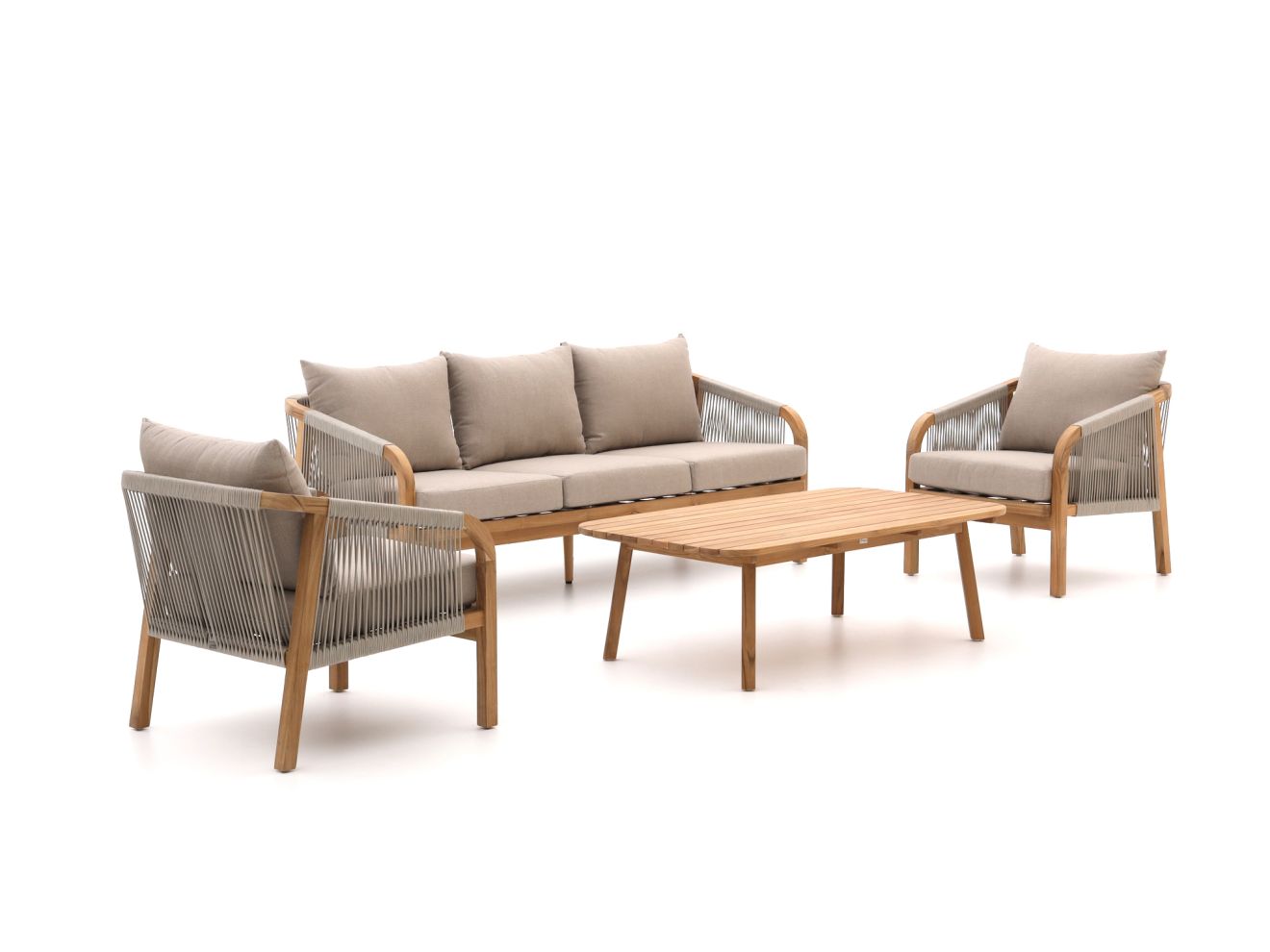 Bellagio Perzano Sessel-Sofa-Lounge-Set 4-teilig