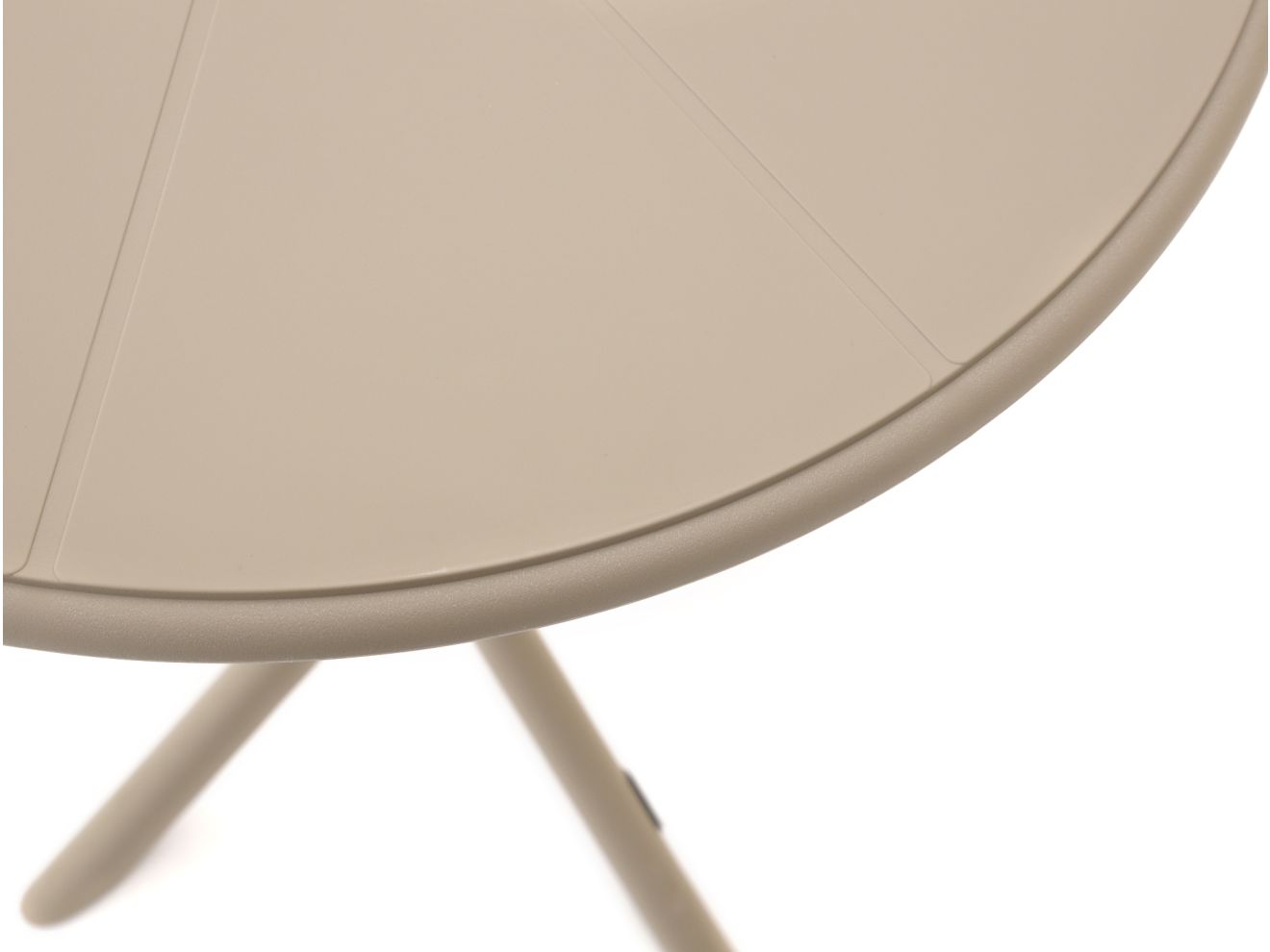 Forza Rieti Gartentisch ø 60 cm (h:76 cm) Taupe 76cm