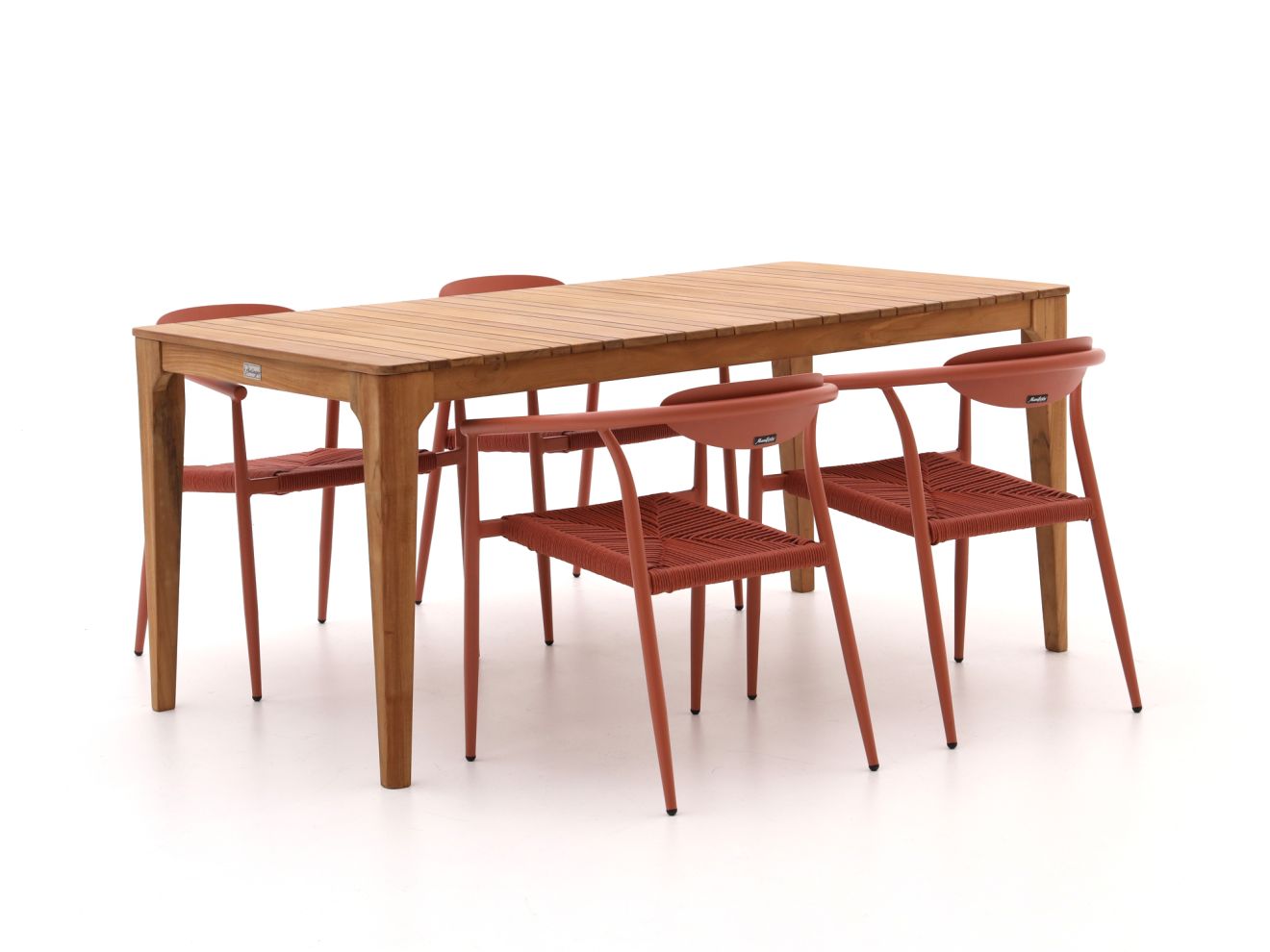 Manifesto Cavone/Bruca 170 cm Gartenmöbel-Set 5-teilig stapelbar