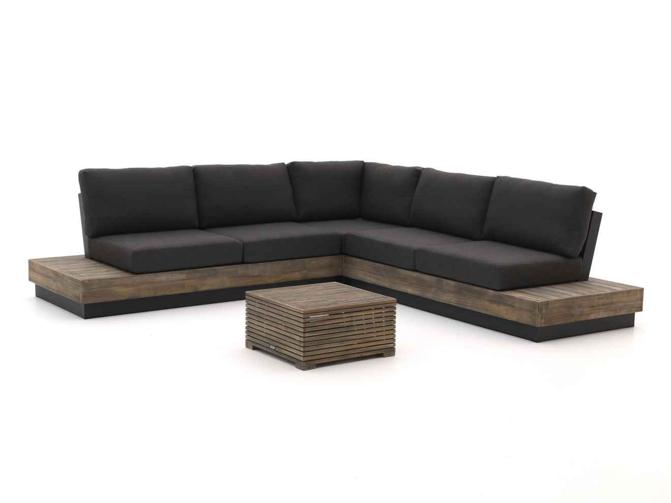 Bellagio Pilago/ROUGH-C Ecklounge-Set 4-teilig Braun 286x286cm Rabatt: 20 %