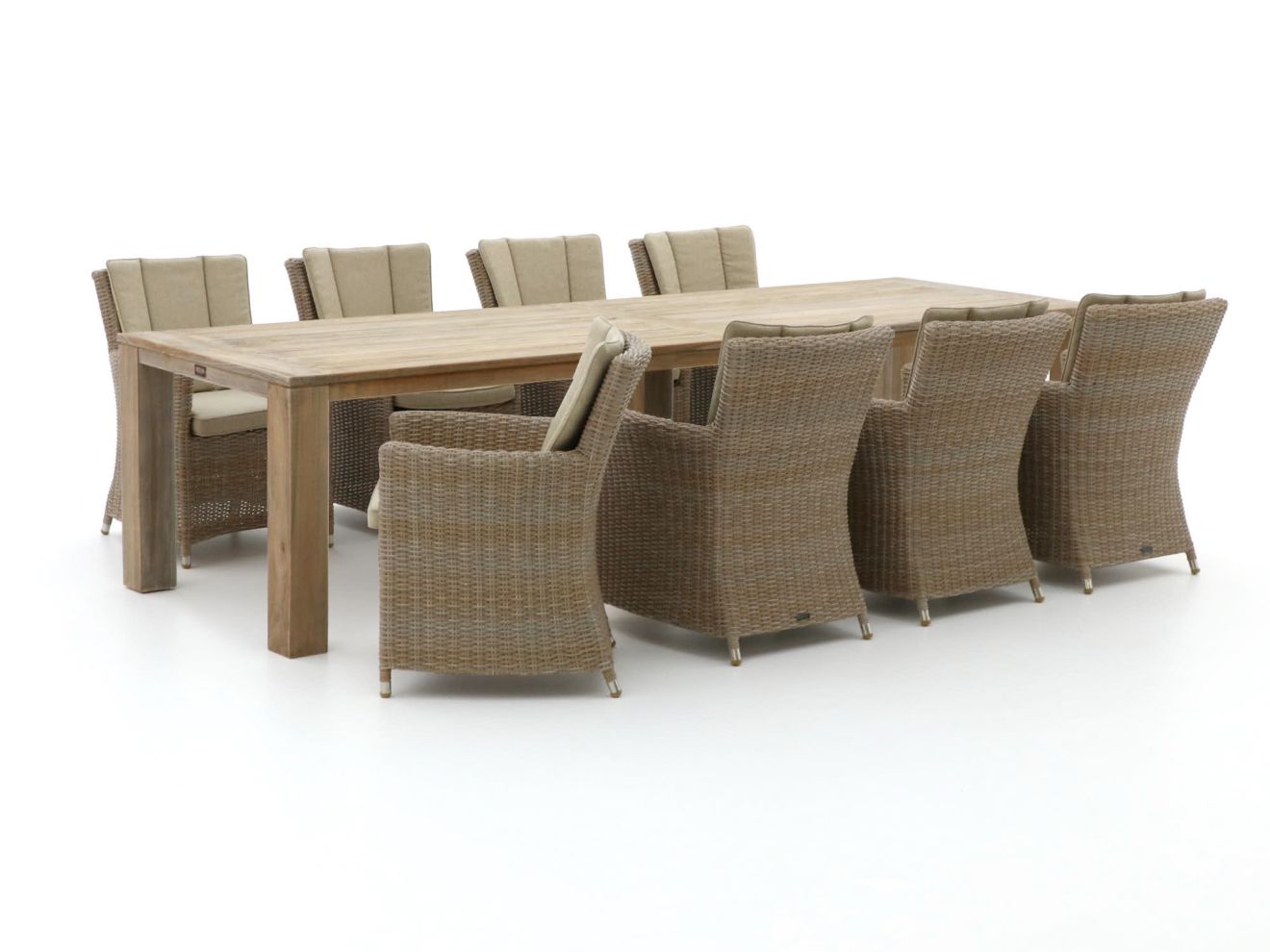 Intenso Adriano/ROUGH-X 320 cm Gartenmöbel-Set 9-teilig Braun  Rabatt: 20 %