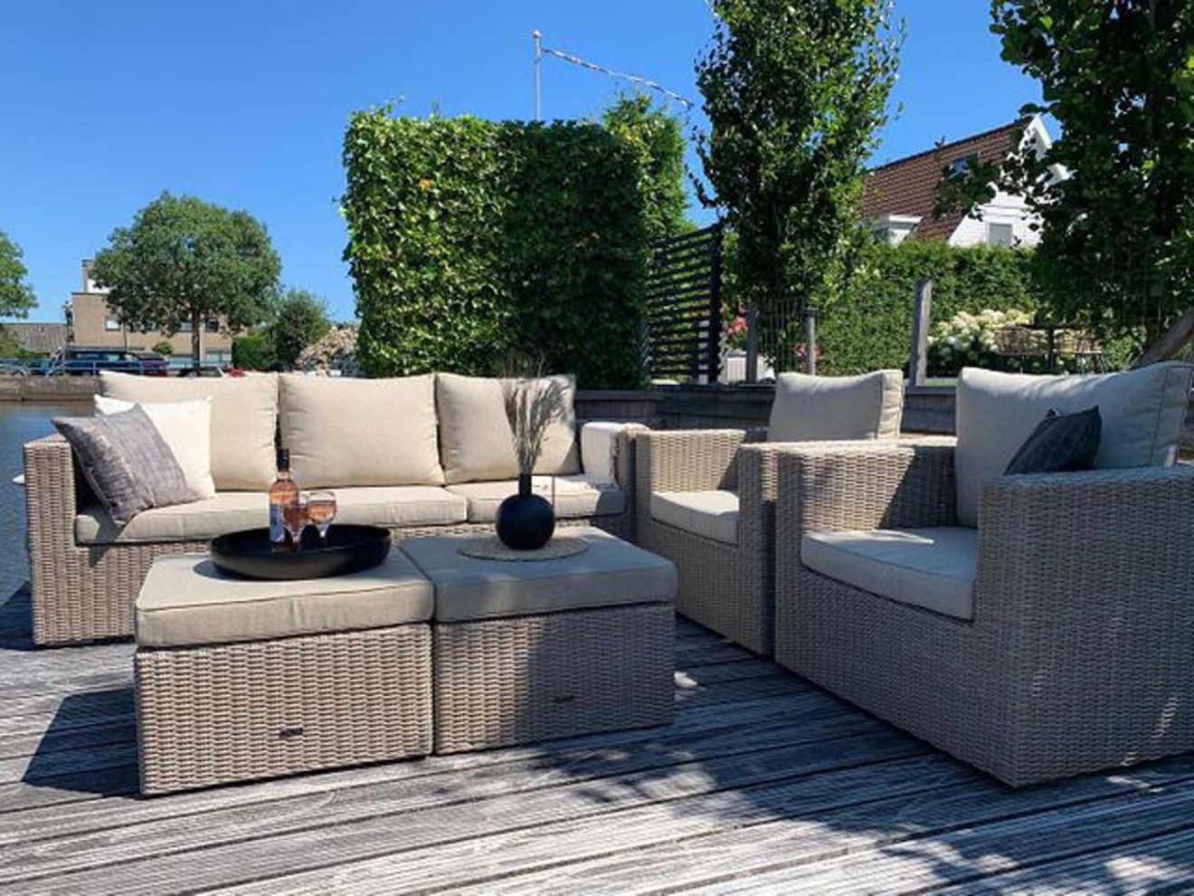 Intenso Carpino Lounge Gartenhocker 92x9...