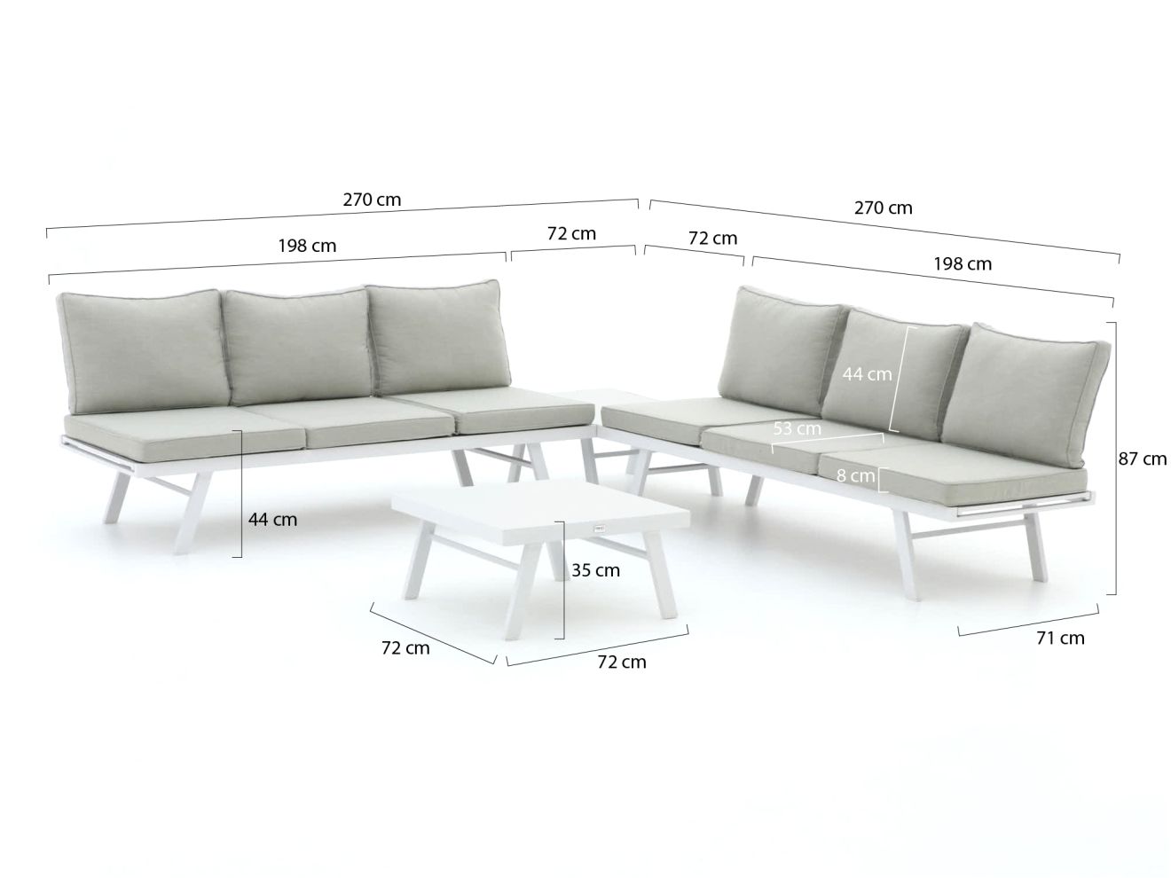 Forza Vadena Ecklounge-Set 4-teilig vers...