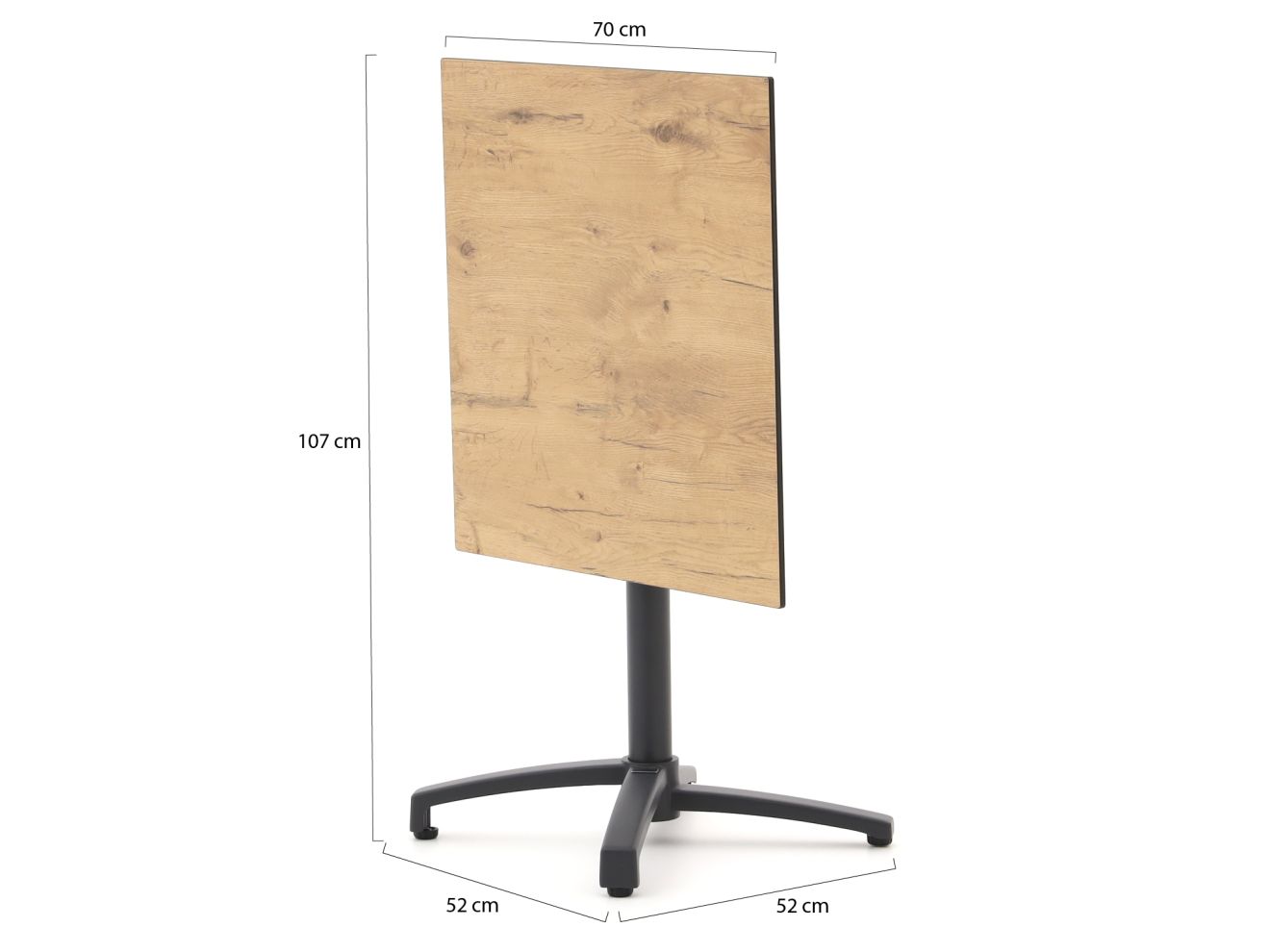 Forza Pazzia/Canzo 70 cm Gartenmöbel-Set 3-teilig stapelbar Schwarz  Rabatt: 19 %