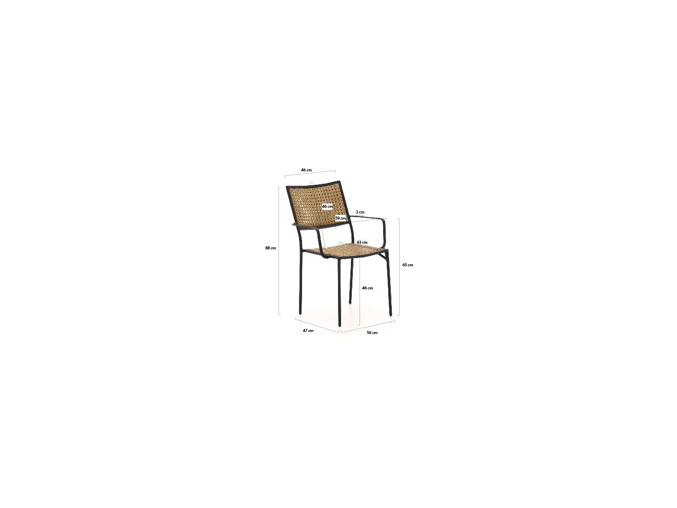 Forza Artone/Canzo 120 cm Gartenmöbel- Set 5-teilig stapelbar günstig online kaufen