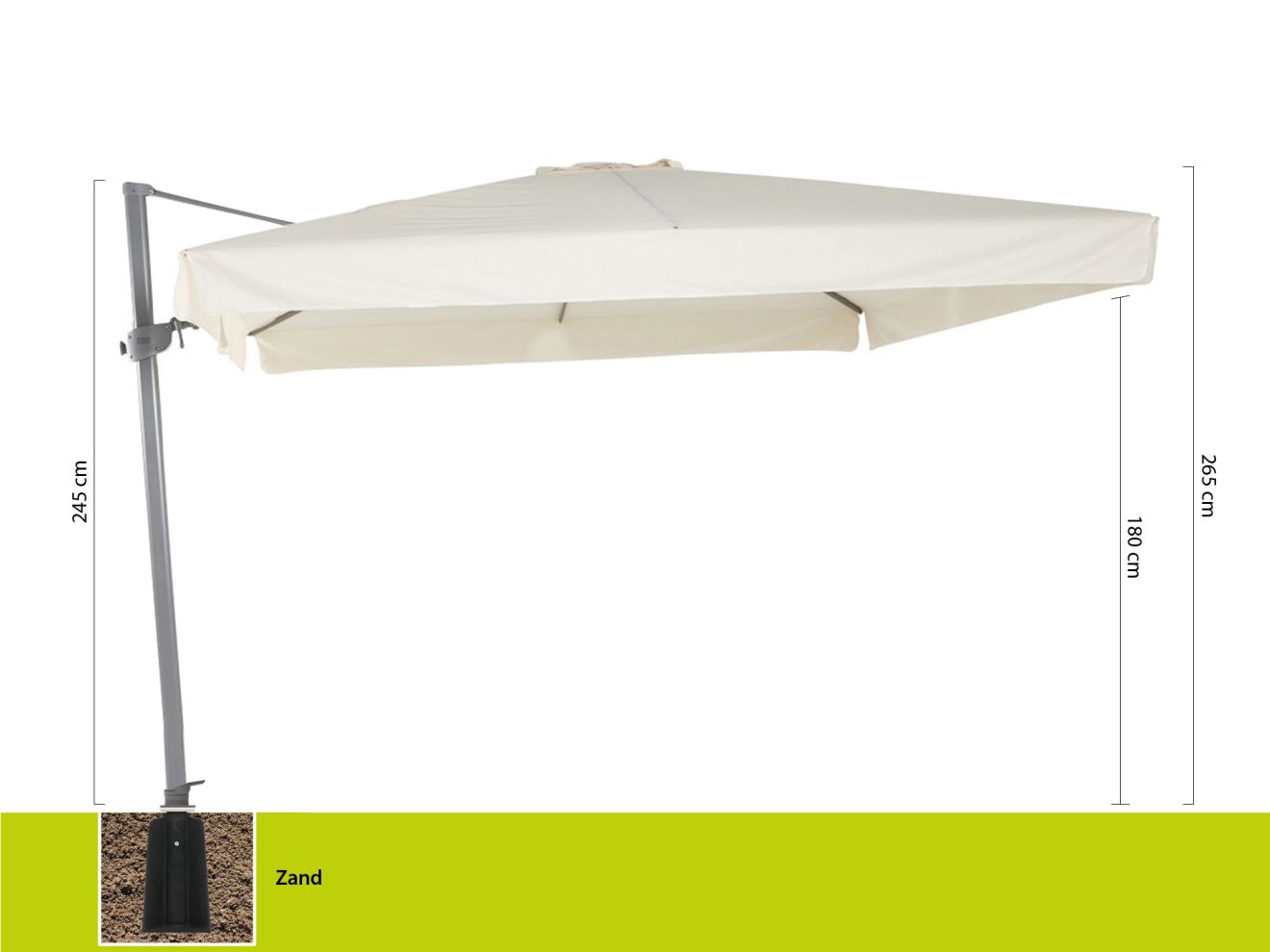 Shadowline Miami Ampelschirm 300x300 cm Weiß Rabatt: 18 % Shadowline Miami Ampelschirm 300x300 cm Weiß Rabatt: 18 %