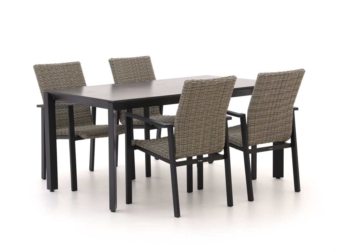 Manifesto Villongo/Sestino 160 cm Gartenmöbel-Set 5-teilig stapelbar günstig online kaufen